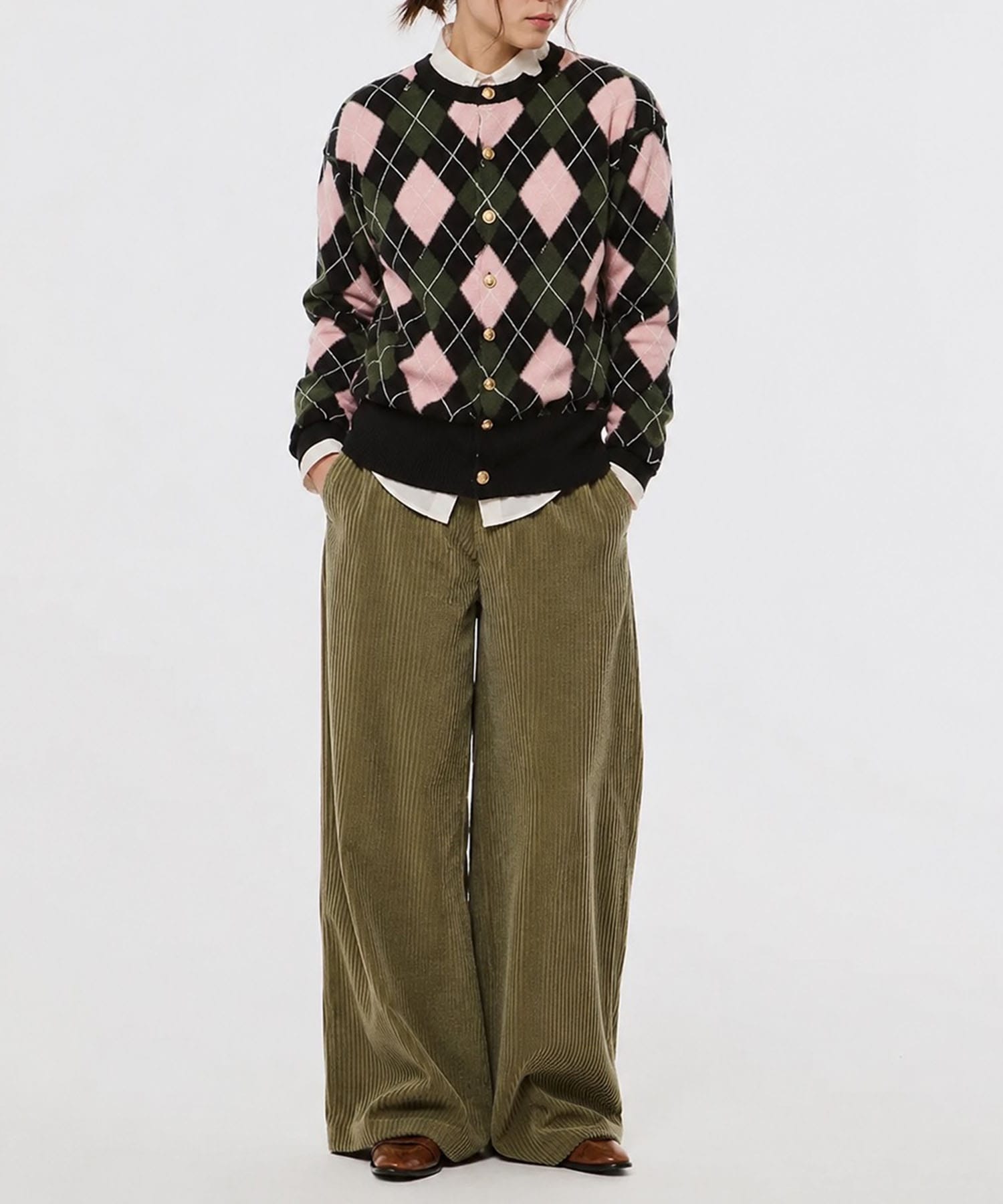 DIAMOND SCRAPED CARDIGAN MASU