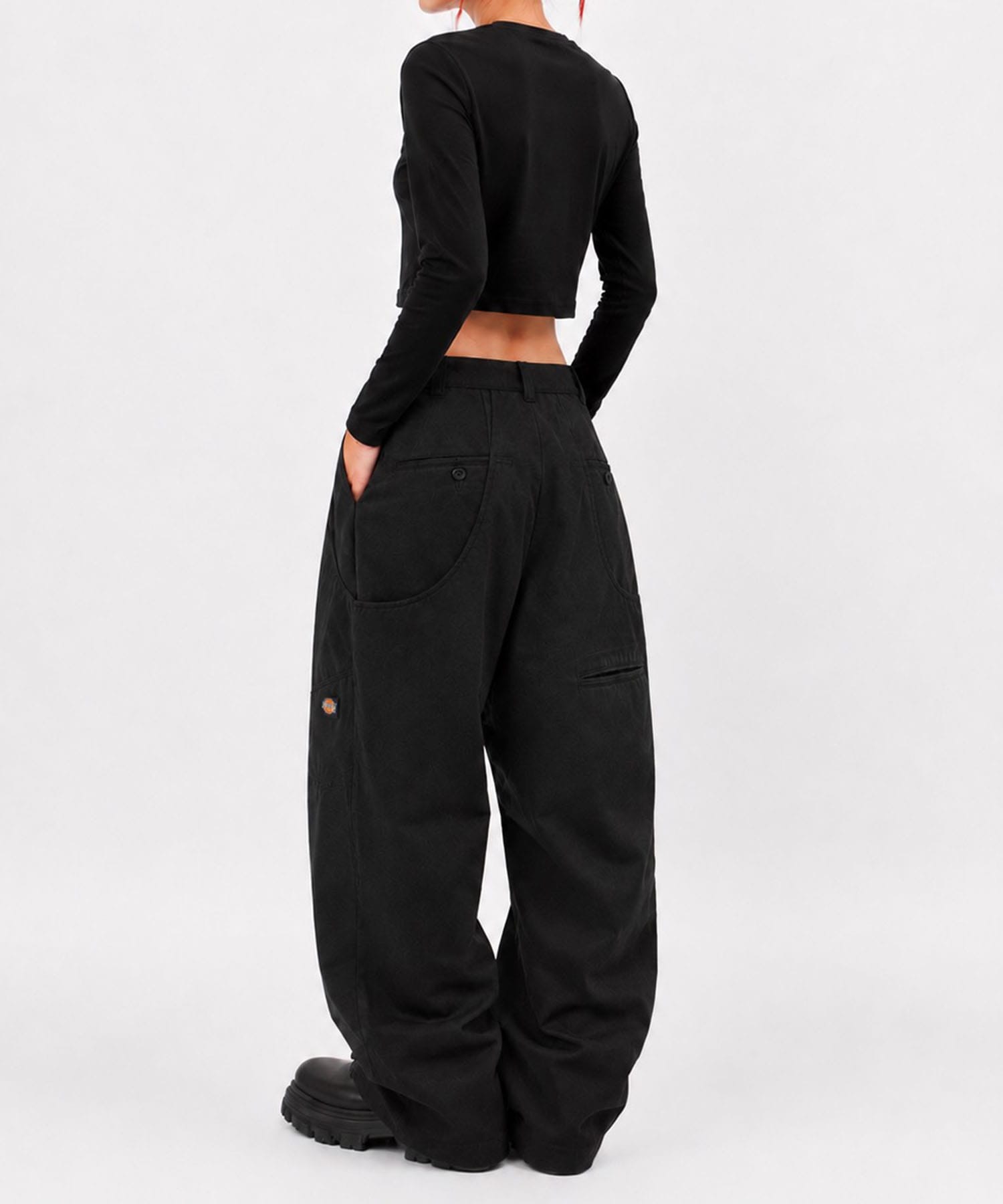 Dickies×NVRFRGT DOUBLE KNEE CURVED LEG UTILITY WORK PANTS NVRFRGT