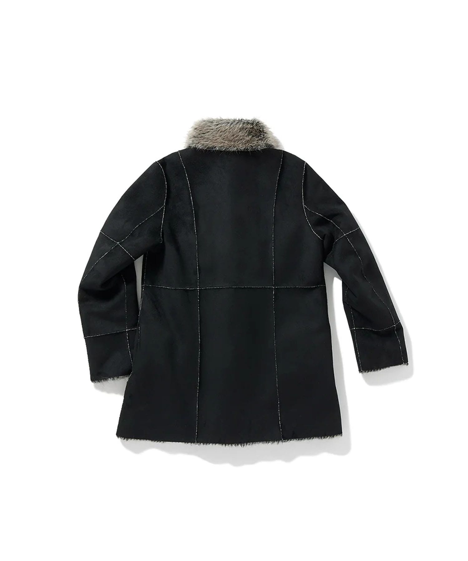 Paneled Reversible Fur Coat PERVERZE