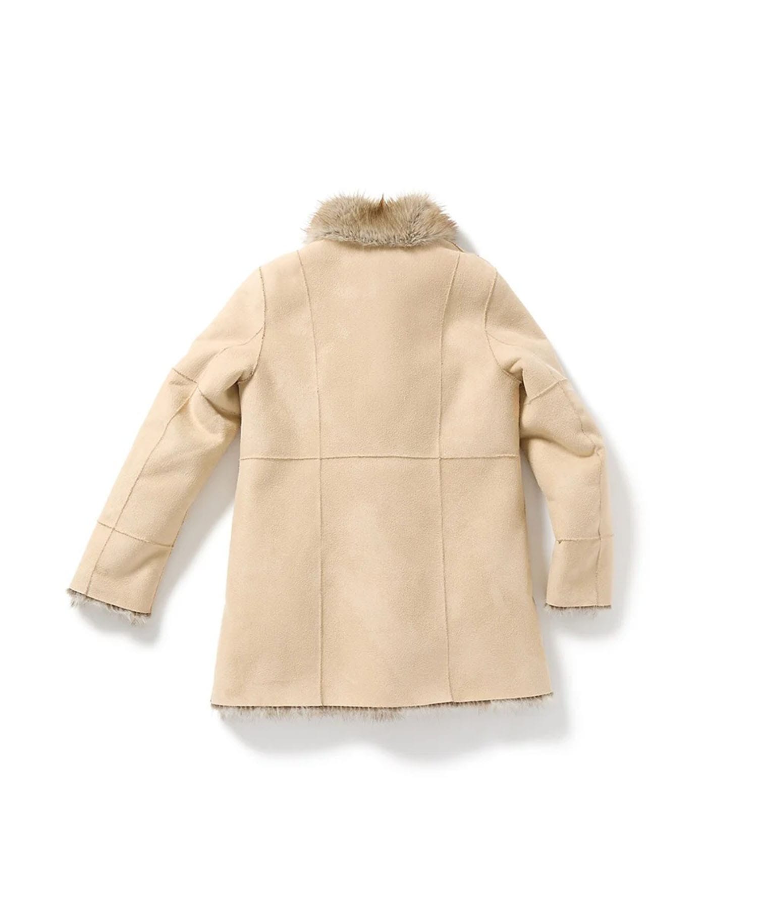 Paneled Reversible Fur Coat PERVERZE