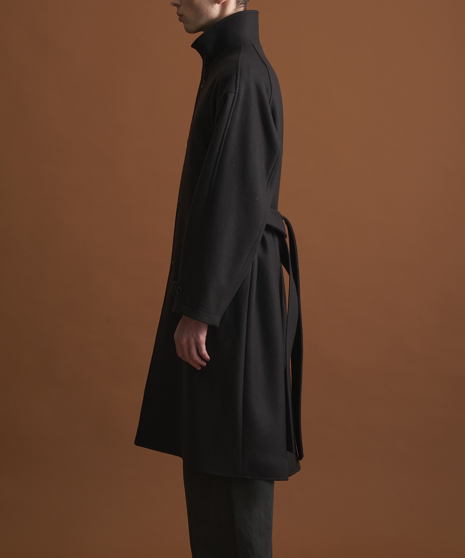 S140 メルトンオーバーサイズスタンドコート CONZ