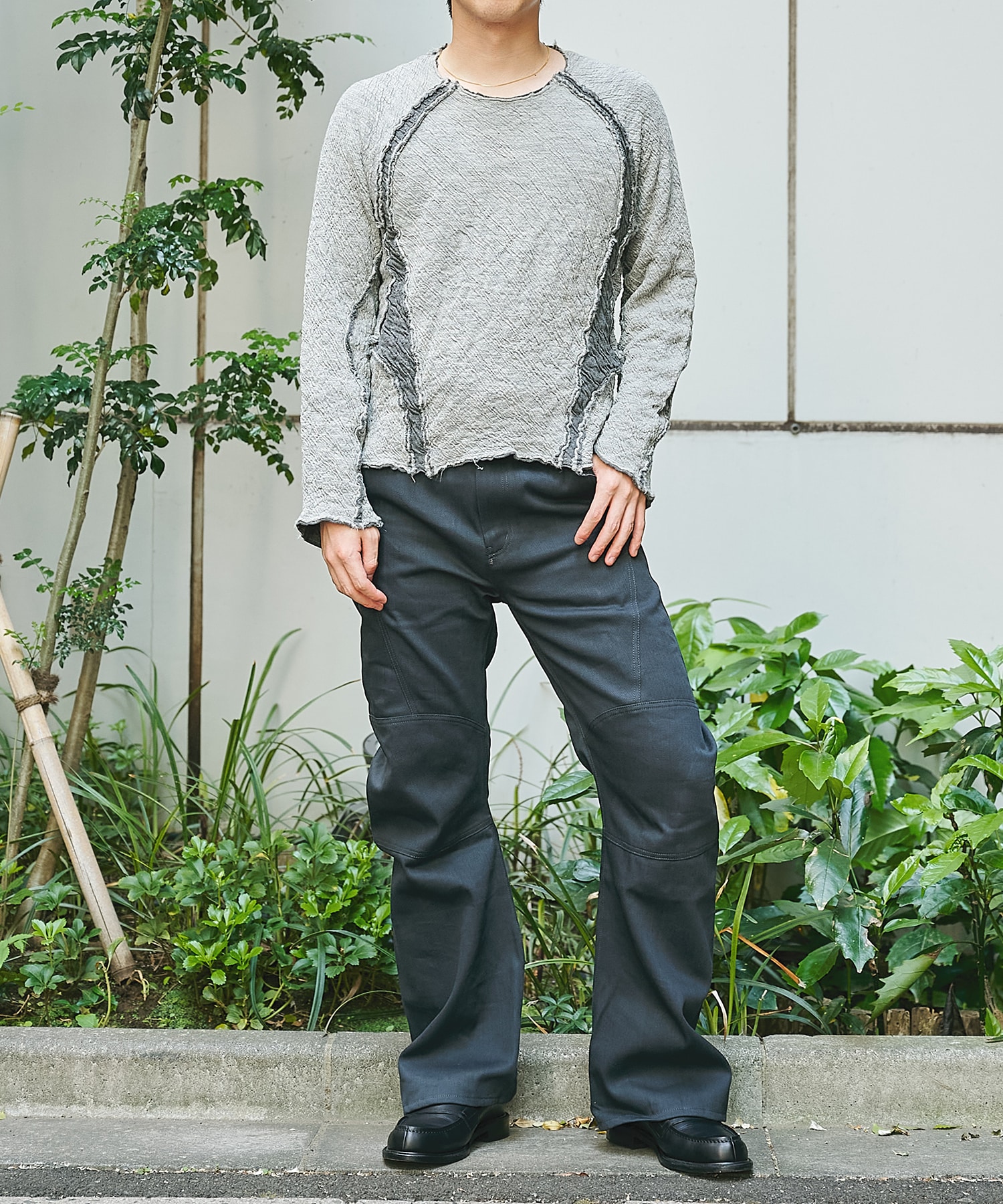 panelled leg jieans CONZ