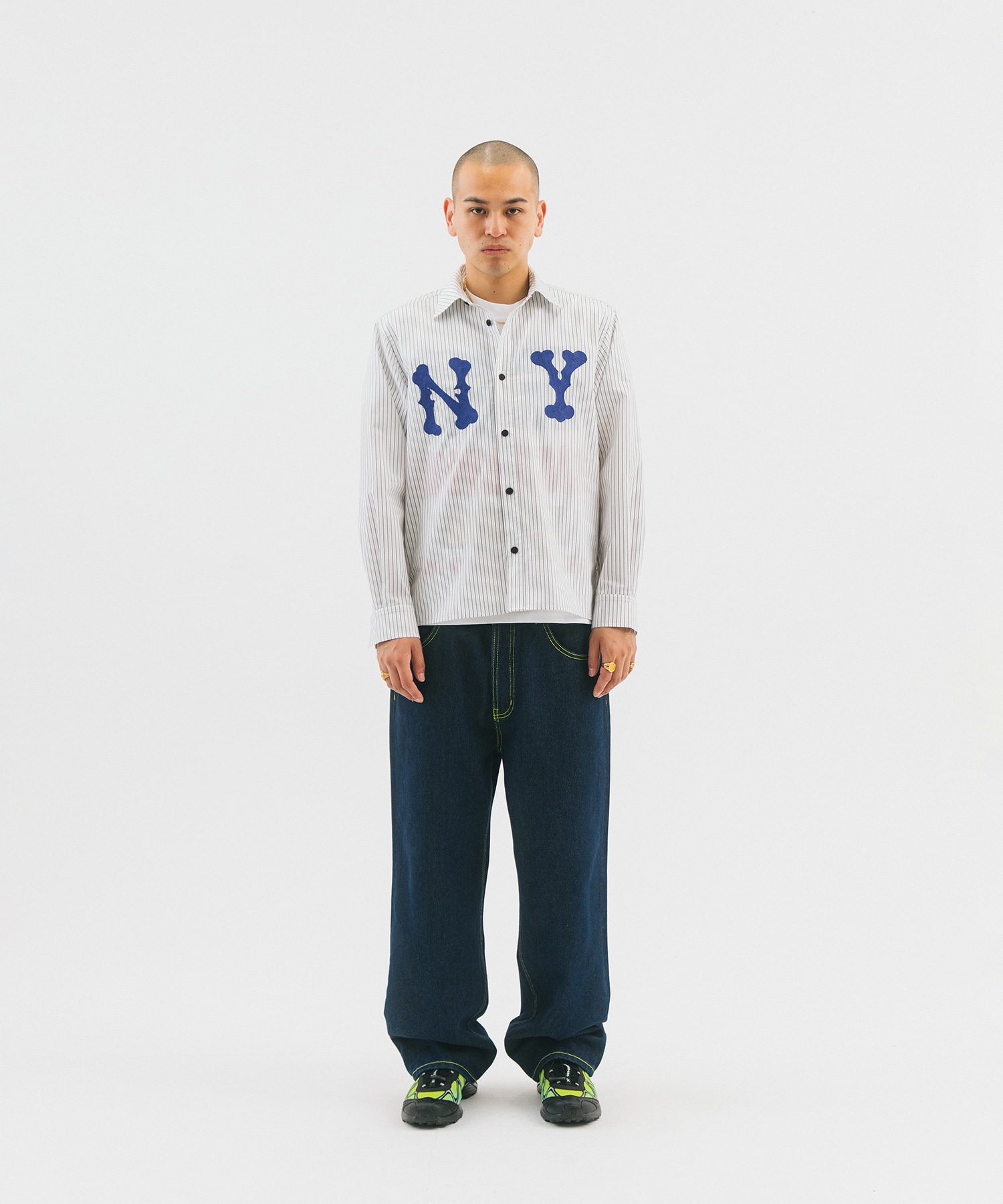 NY Glit Stripe Shirt WOKE EDGE