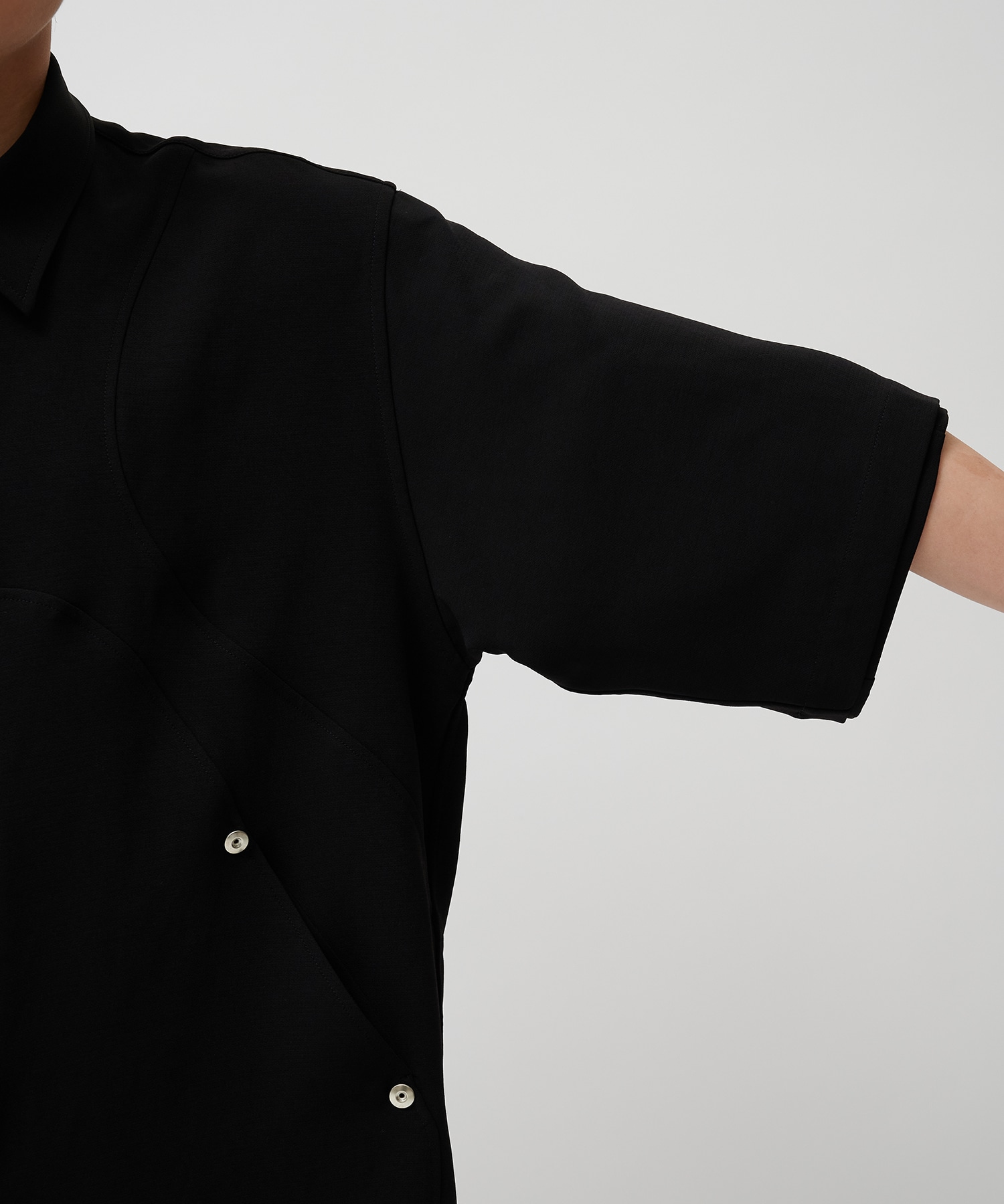 PANEL OVER ZIP SS SHIRT CONZ