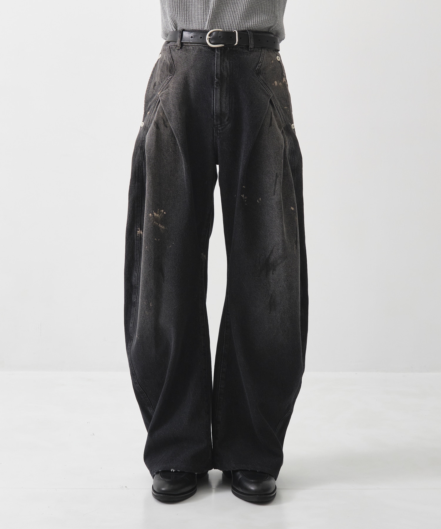 ダークウォッシュカーブデニム(1 BLACK): CONZ: MENS｜CONZ