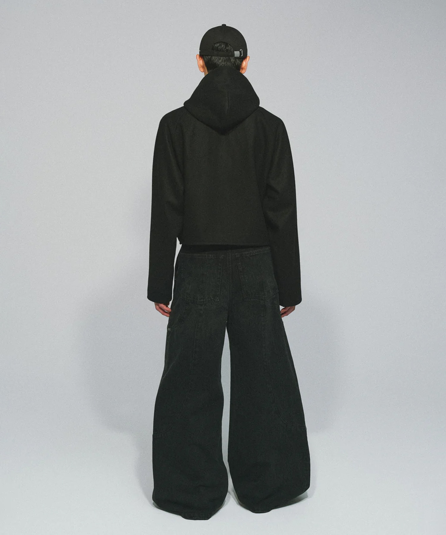 TUCK WIDE DENIM PANTS GOAT ESSENCE