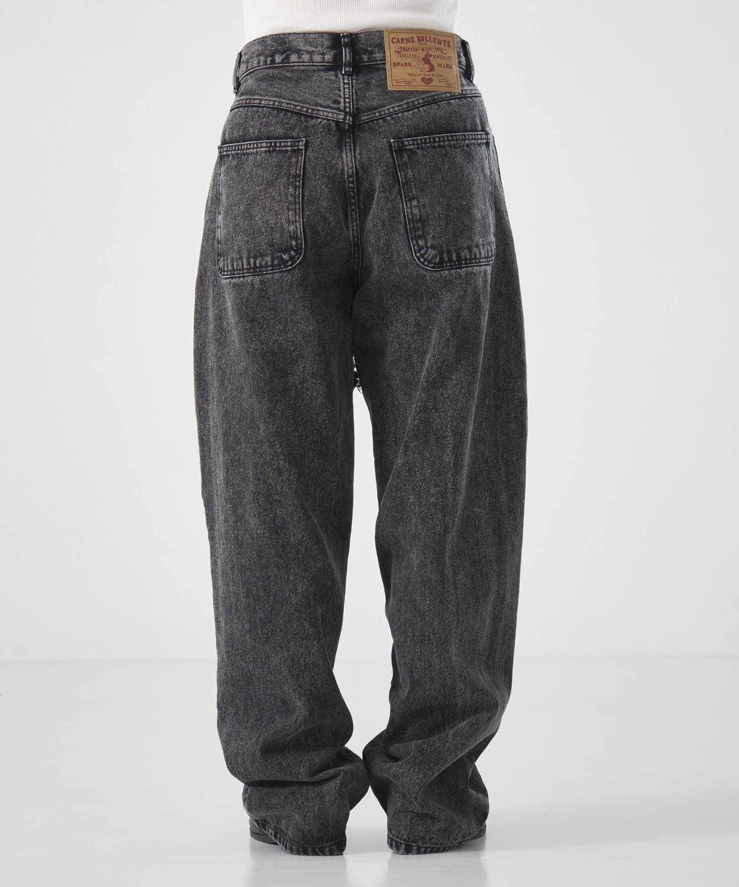 別注 HEART DENIM PANTS carne bollente