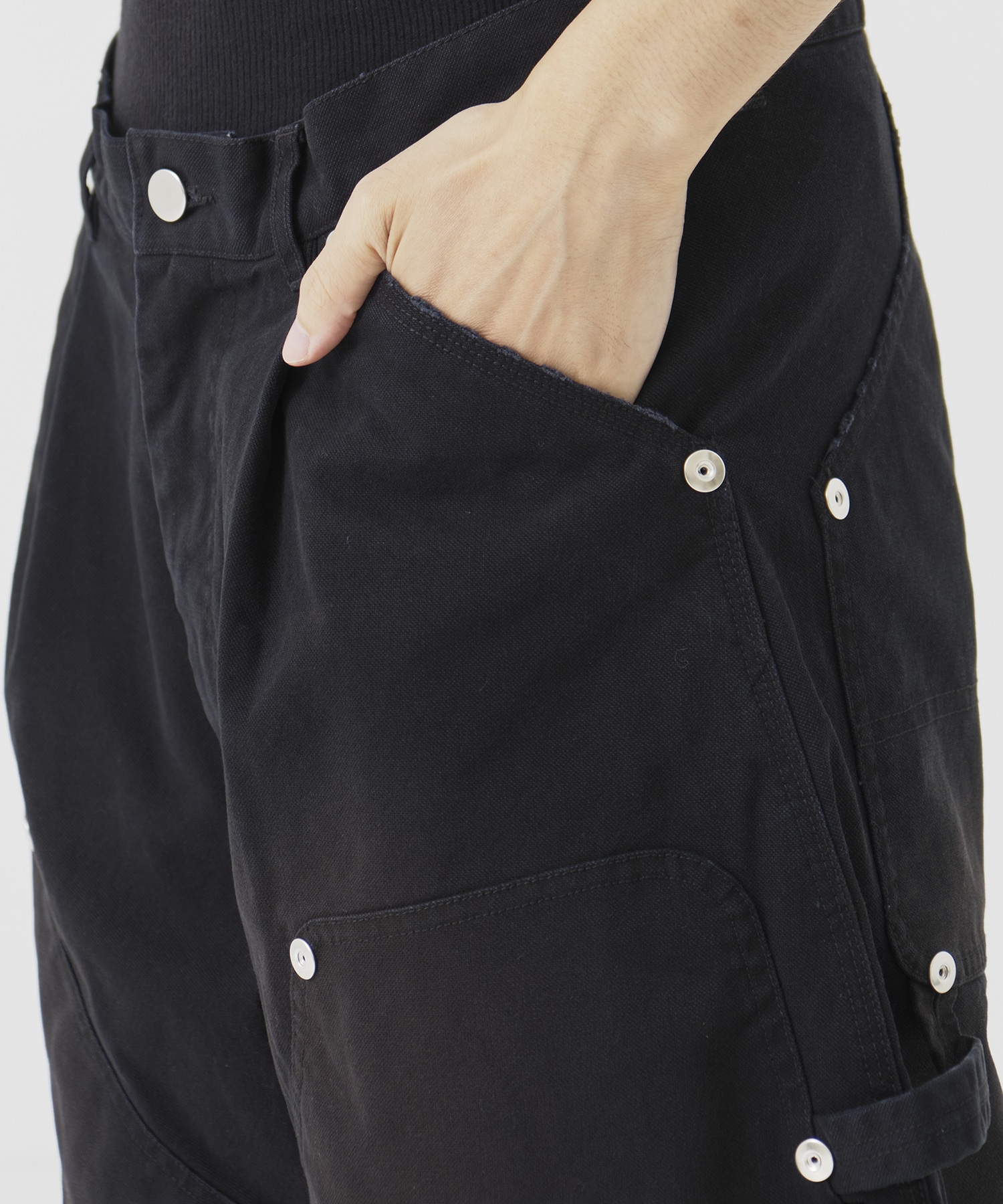 DUCK DOUBLE KNEE CURVED LEG SHORTS CONZ