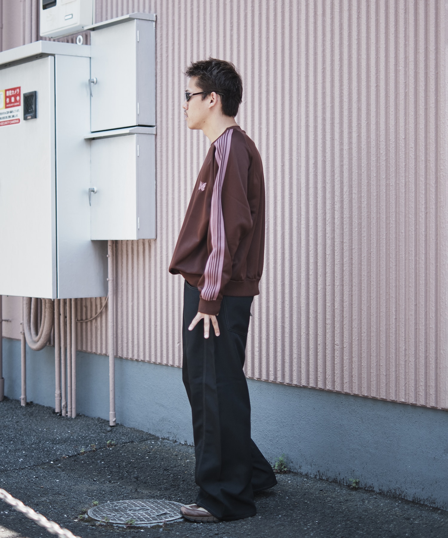 Track Crew Neck Shirt Poly Smooth Needles