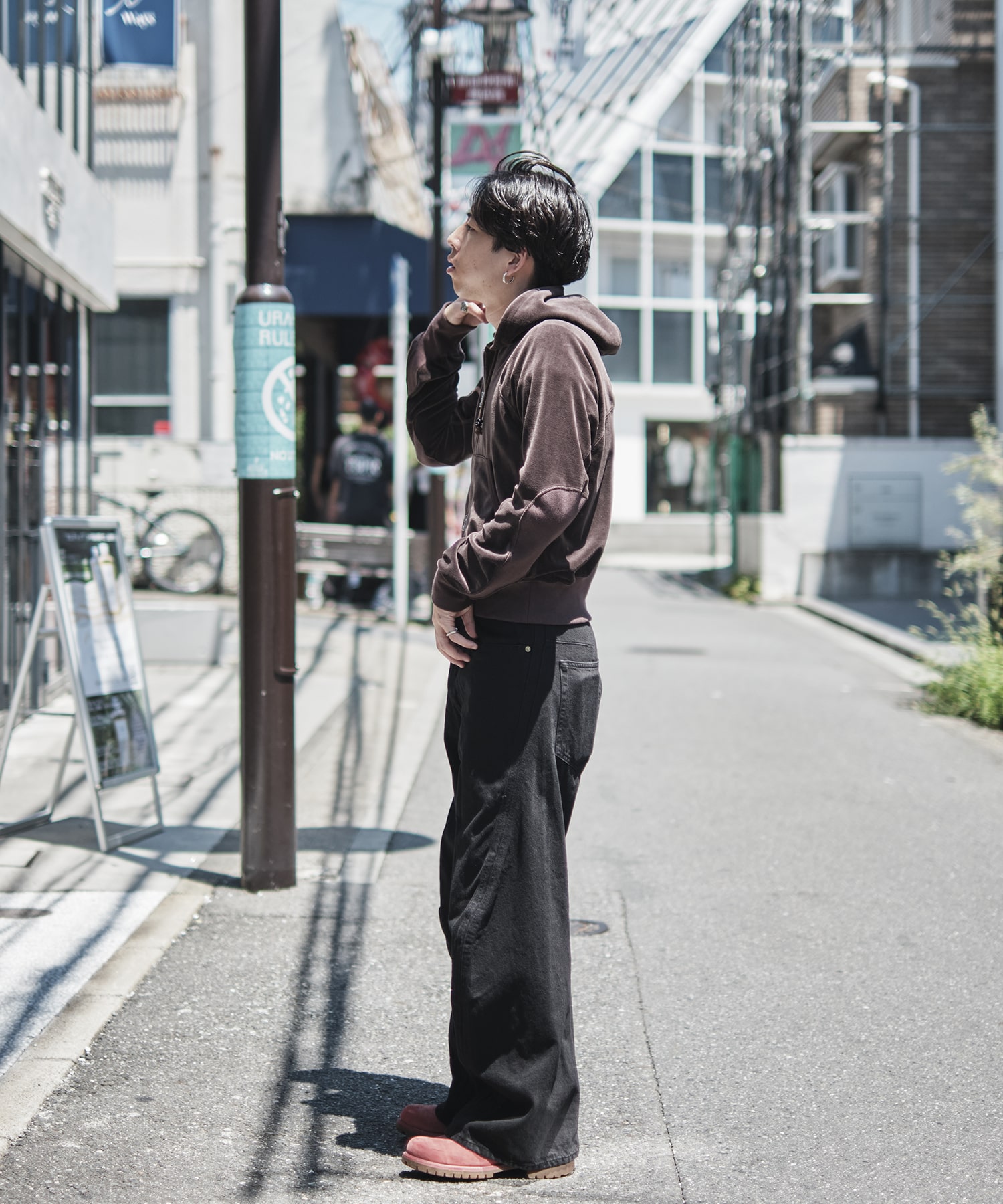 VELOUR ZIP UP HOODIE NVRFRGT