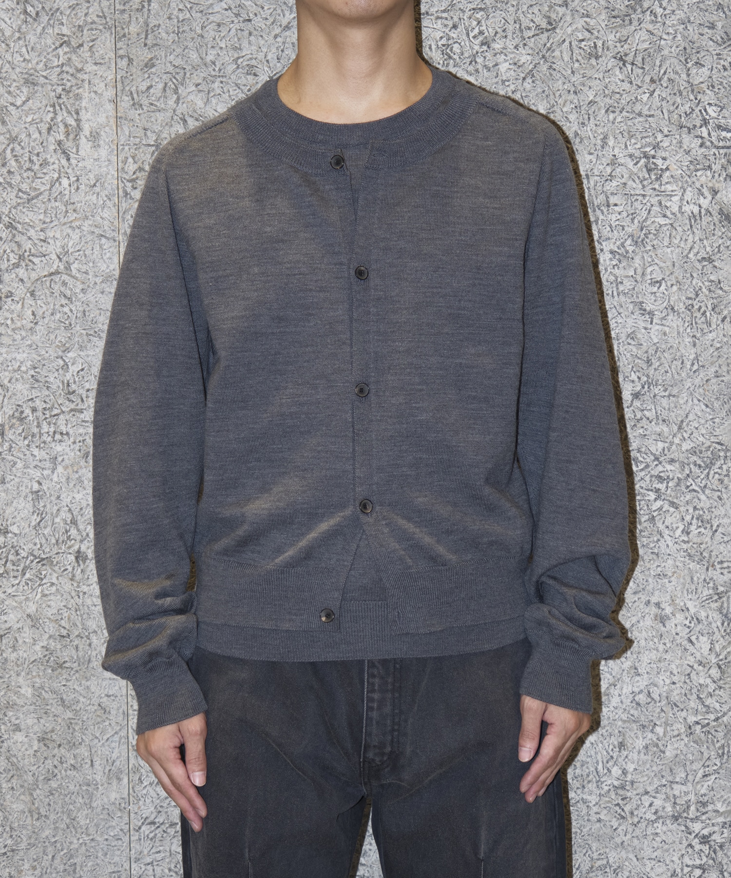 DOUBLE LAYERD SWEATER NVRFRGT