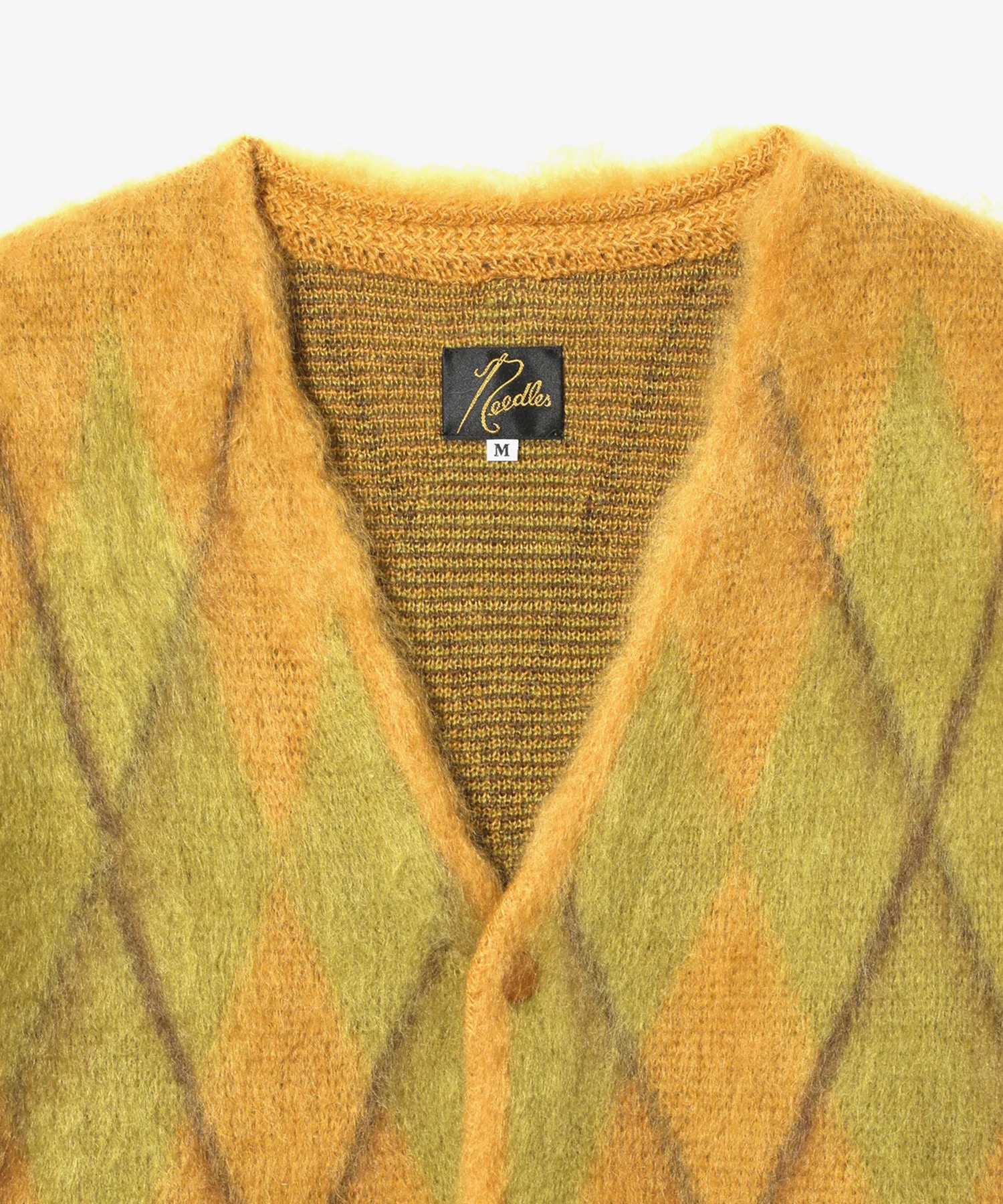 Mohair Cardigan Argyle Needles