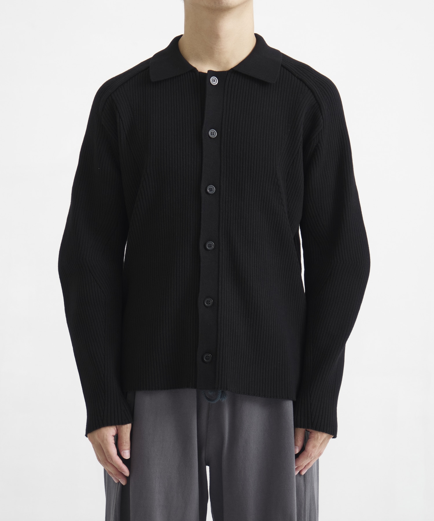 RIBBED SHIRT CARDIGAN CONZ