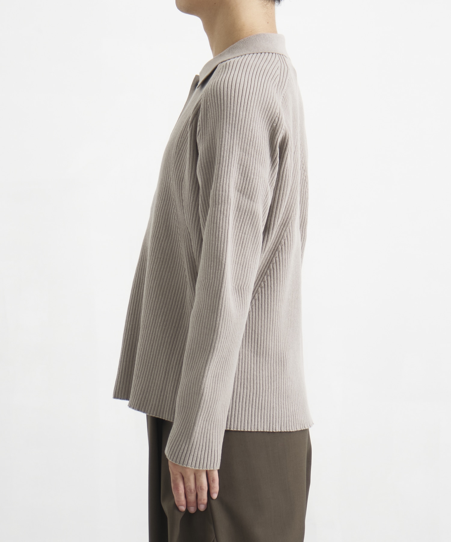 RIBBED SHIRT CARDIGAN CONZ