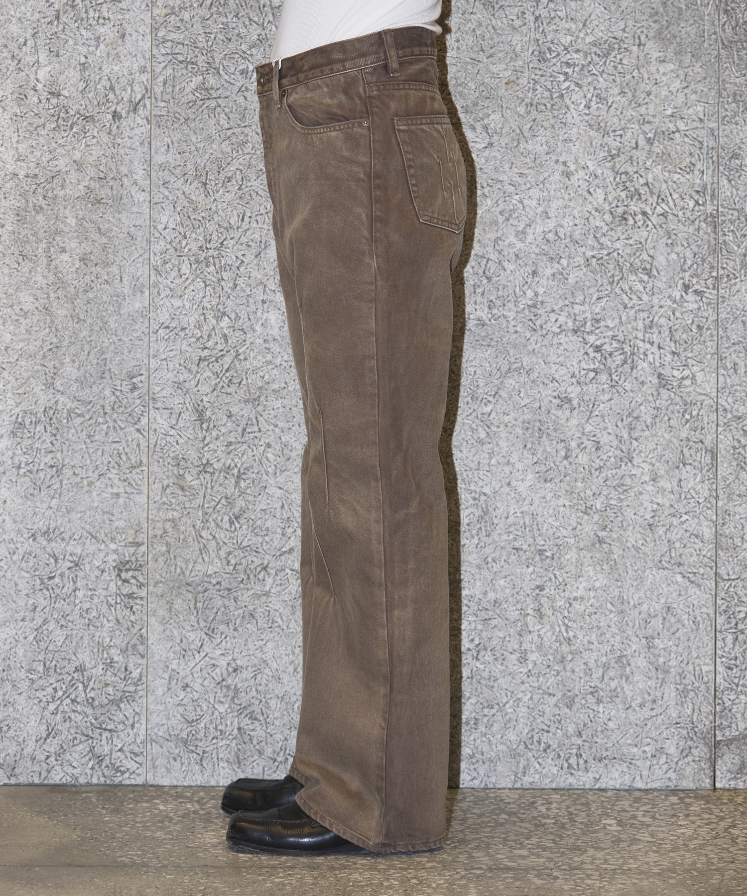 GEOMETRY DENIM PANTS STEAF