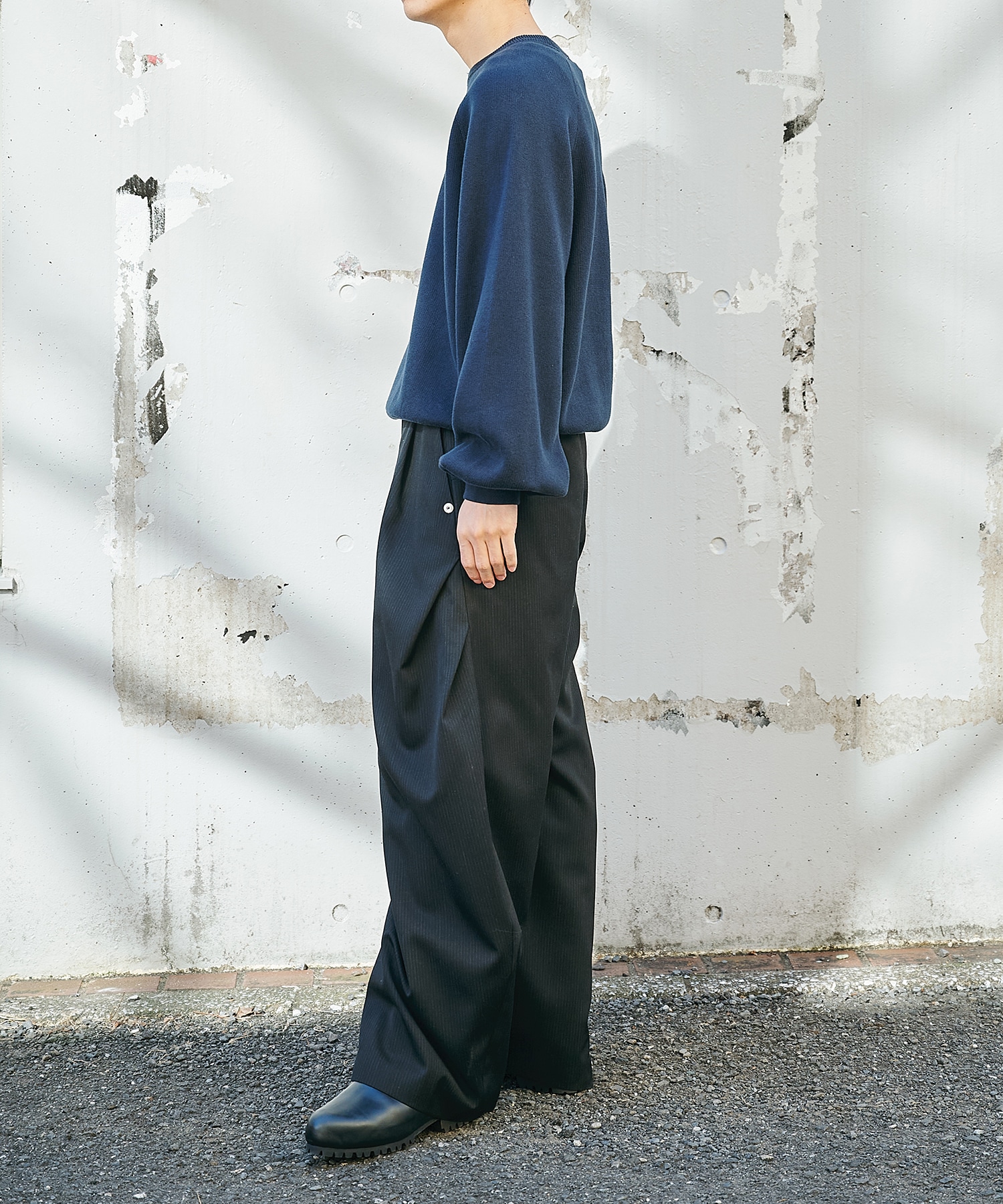 conz CURVE LEG TROUSERS GABA ストライプ サイズ1 CURVE LEG TROUSERS GABA(1 STRIPE): CONZ: MENS｜CONZ ONLINE STORE