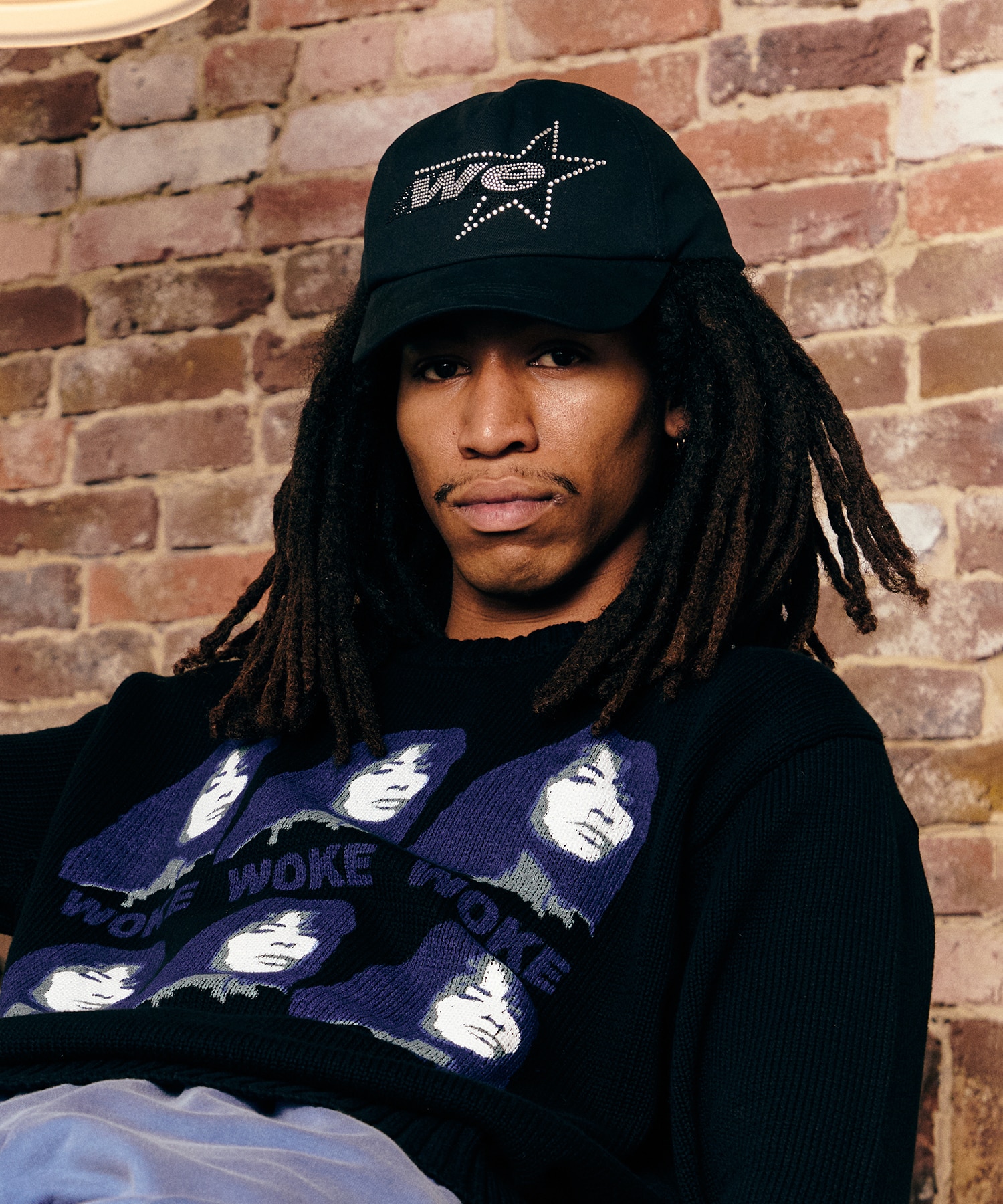 Rhinestone WE Star Logo Cap WOKE EDGE