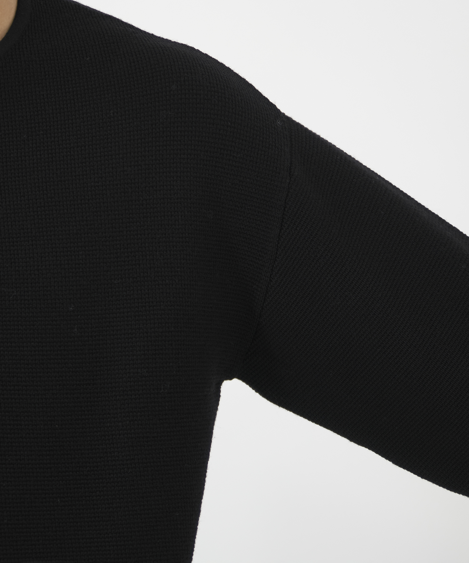 WOOL WAFFLE HENRY KNIT CONZ