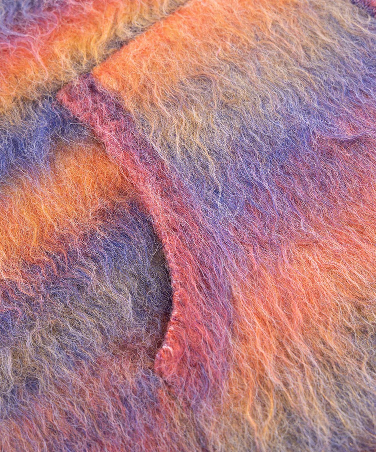 Gradation Mohair Zip Knit WOKE EDGE