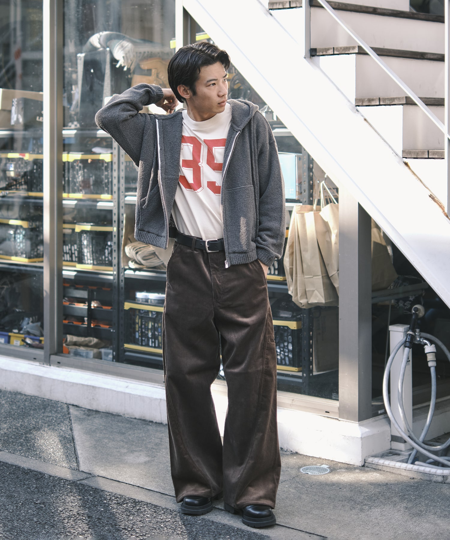 WOOL TERRY KNIT ZIP HOODIE SimplyComplicated