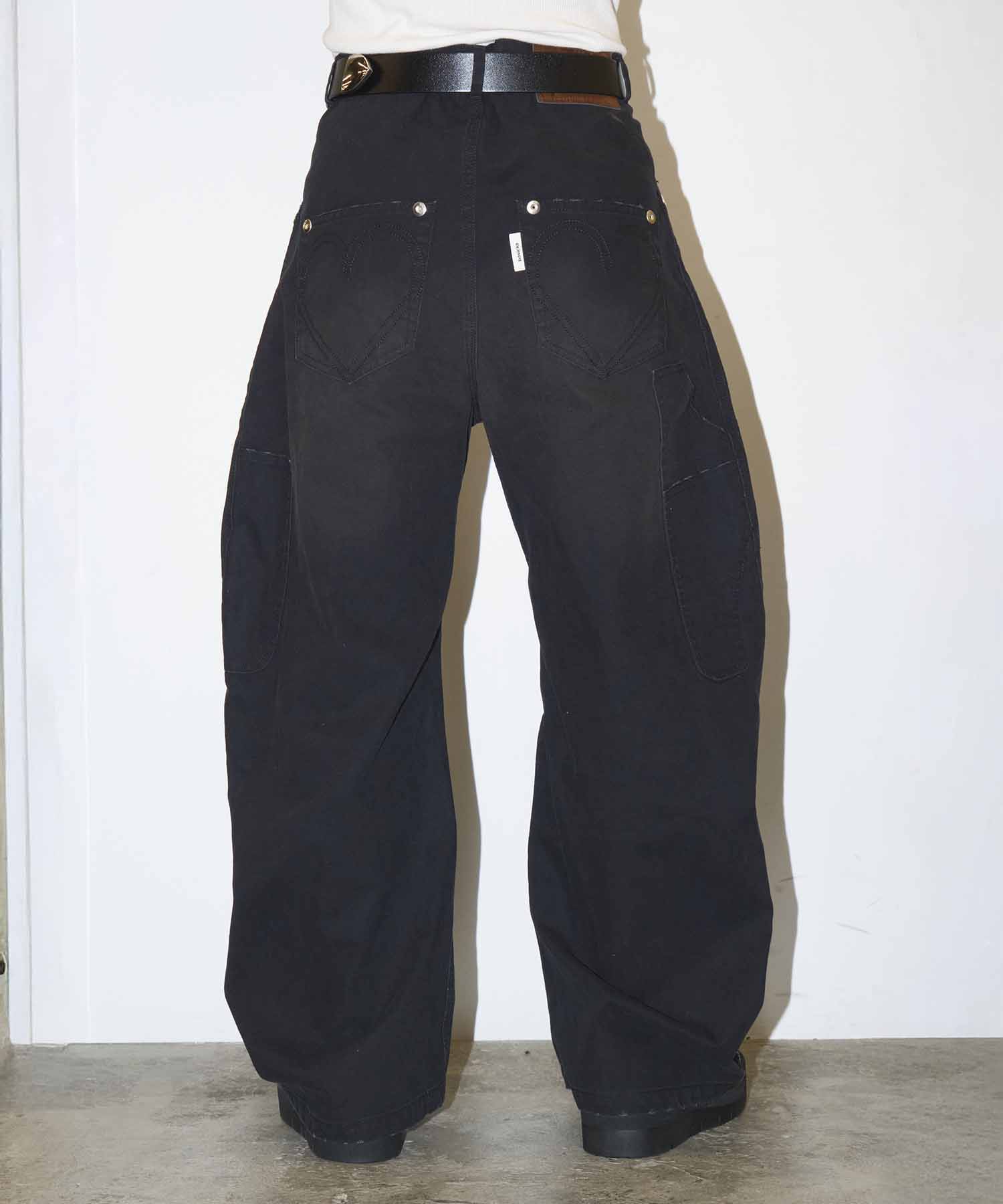 BASICKS×DUCK DOUBLE KNEE CURVED LEG PANTS CONZ