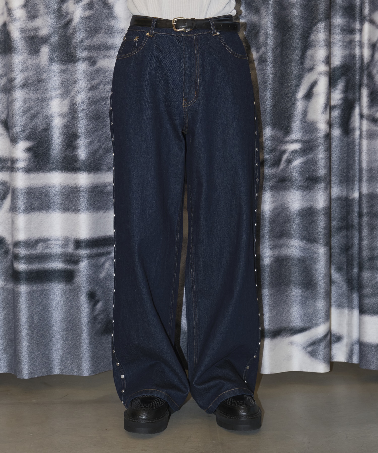 SUPER BAGGY STUDDED PANTS AFB