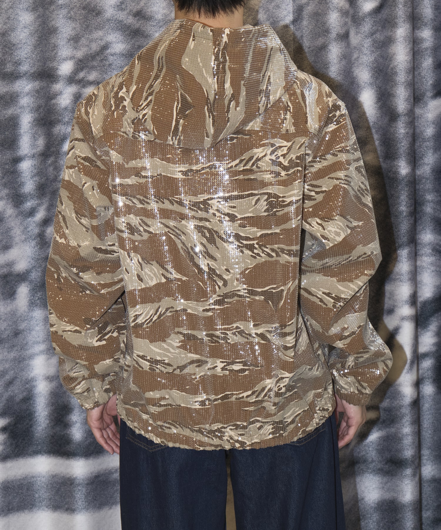 HOODED SPANGLE JACKET TIGER CAMO AFB