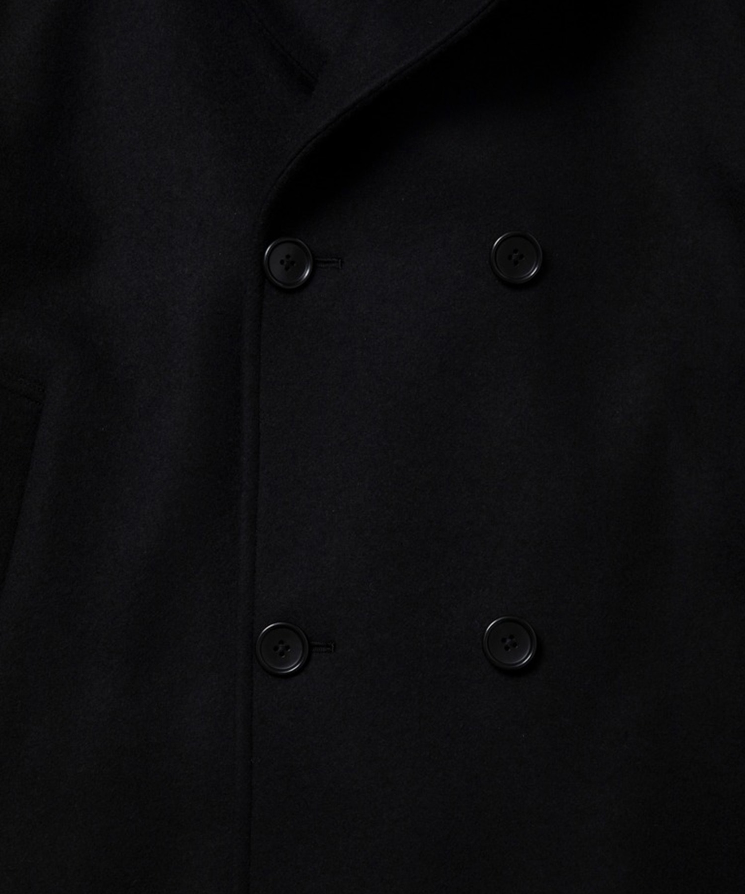 Wool Melton Double Breasted Jedi Coat COOTIE PRODUCTIONS