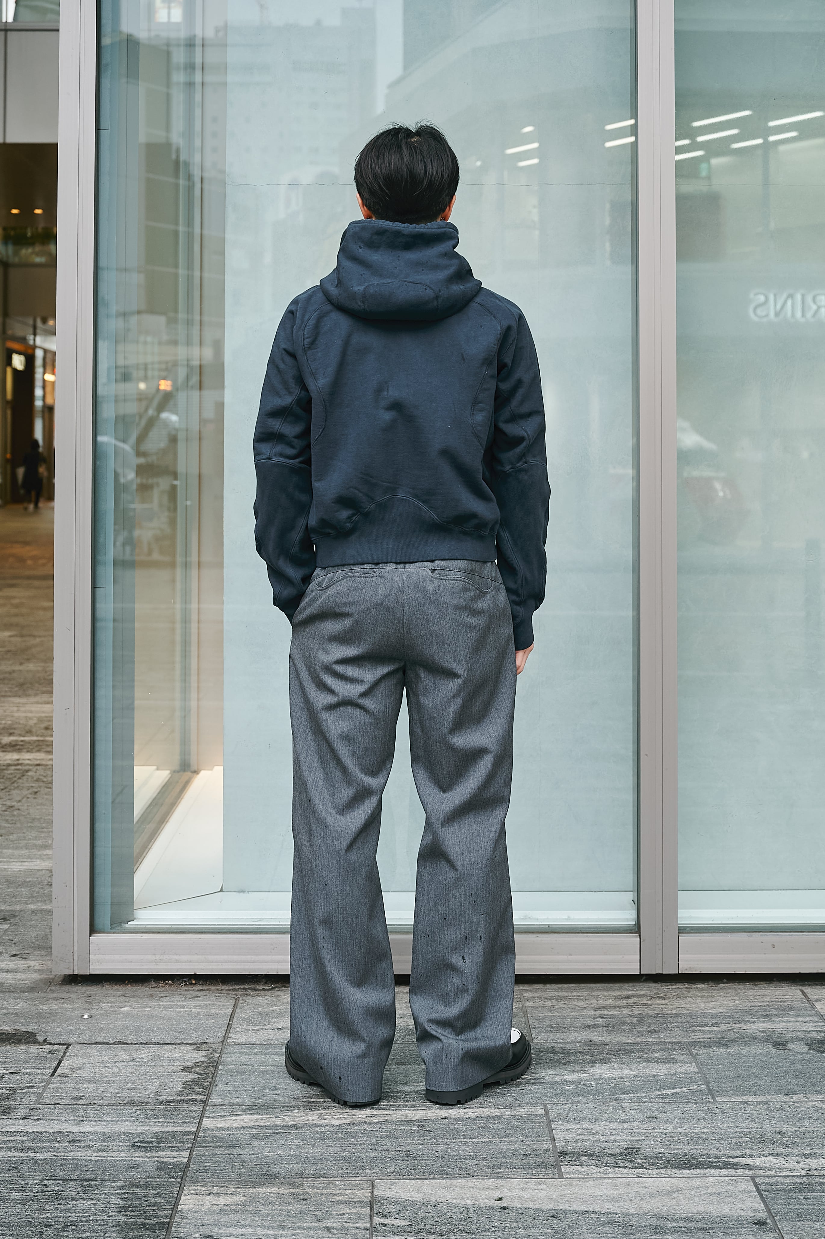 PANELED ZIP UP HOODIE NVRFRGT