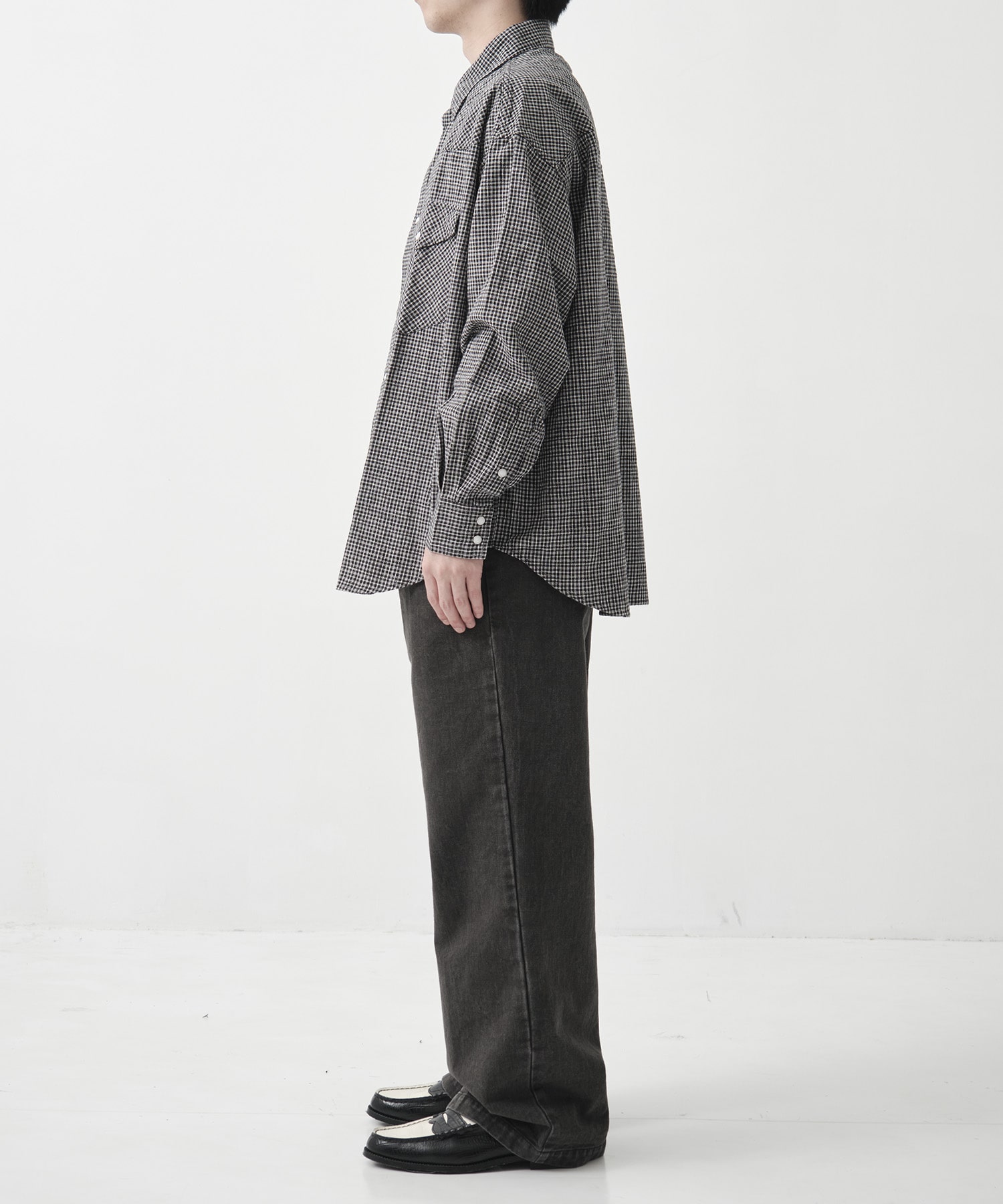Dobby Gingham Check L/S Western Shirt COOTIE PRODUCTIONS