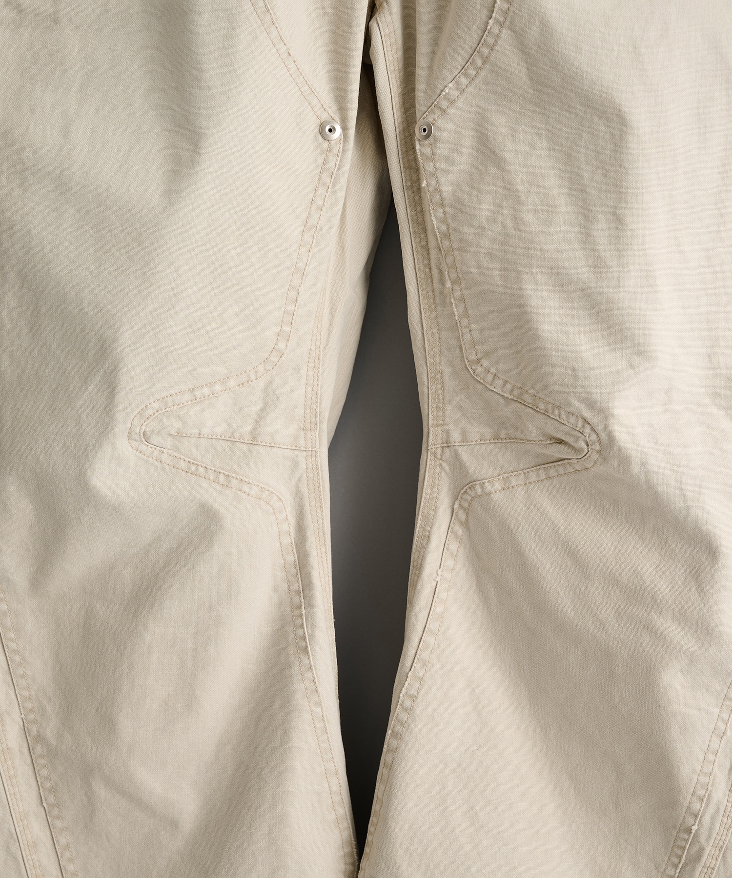 duck double knee curved leg pants CONZ