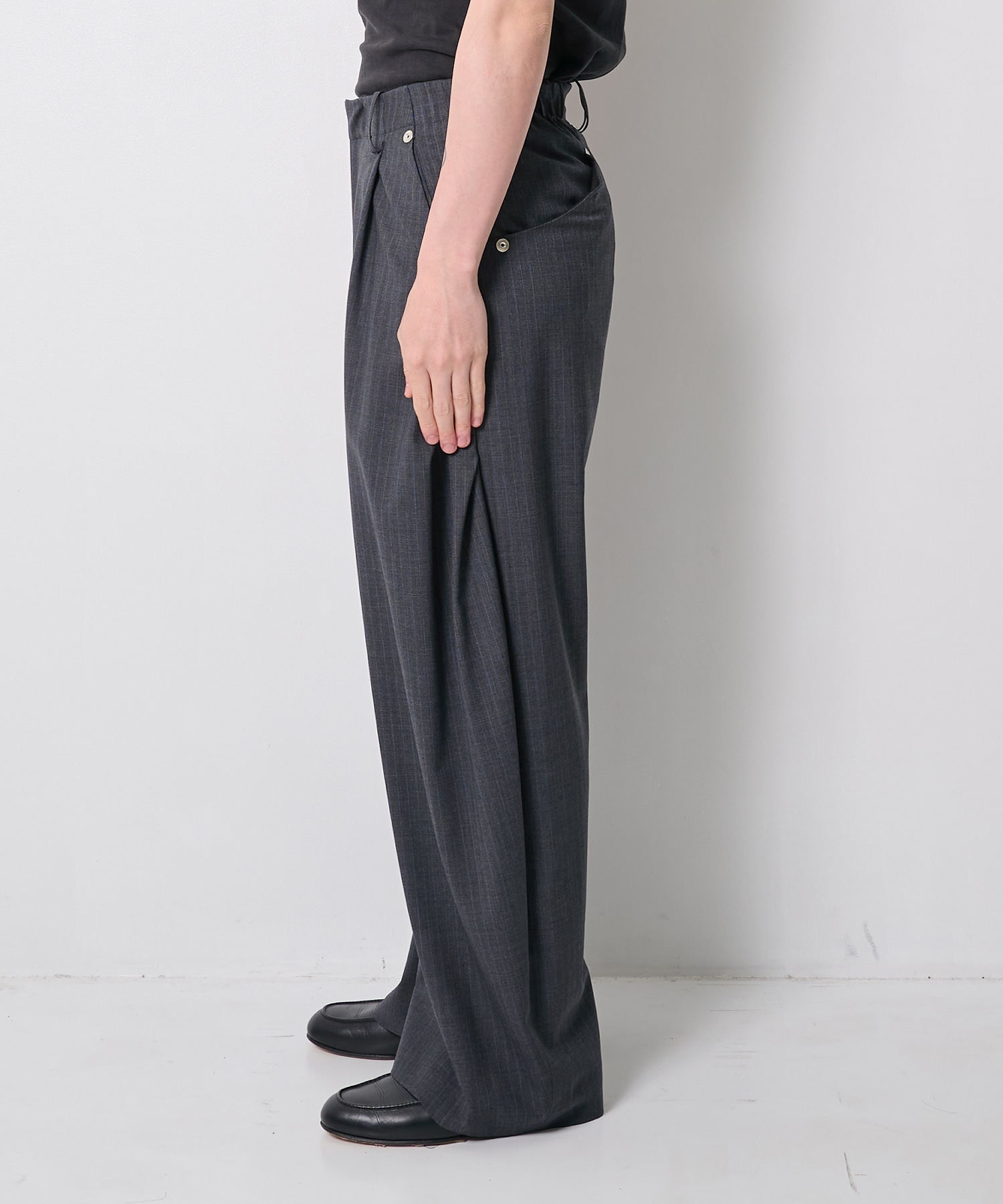 summer carve leg trousers super 110 CONZ