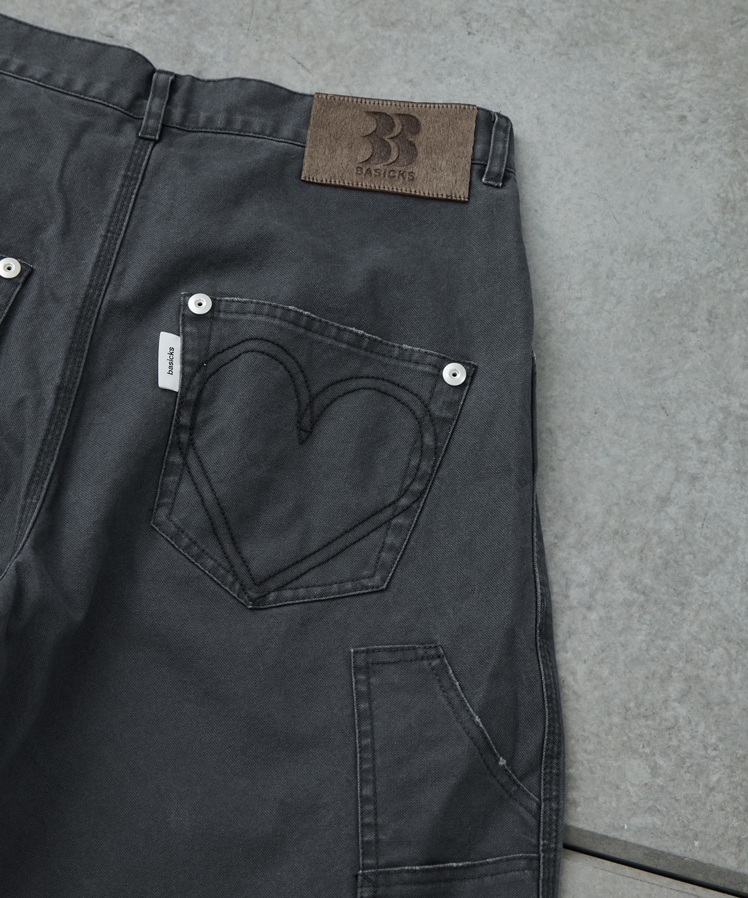 BASICKS×duck double knee curve leg shorts CONZ