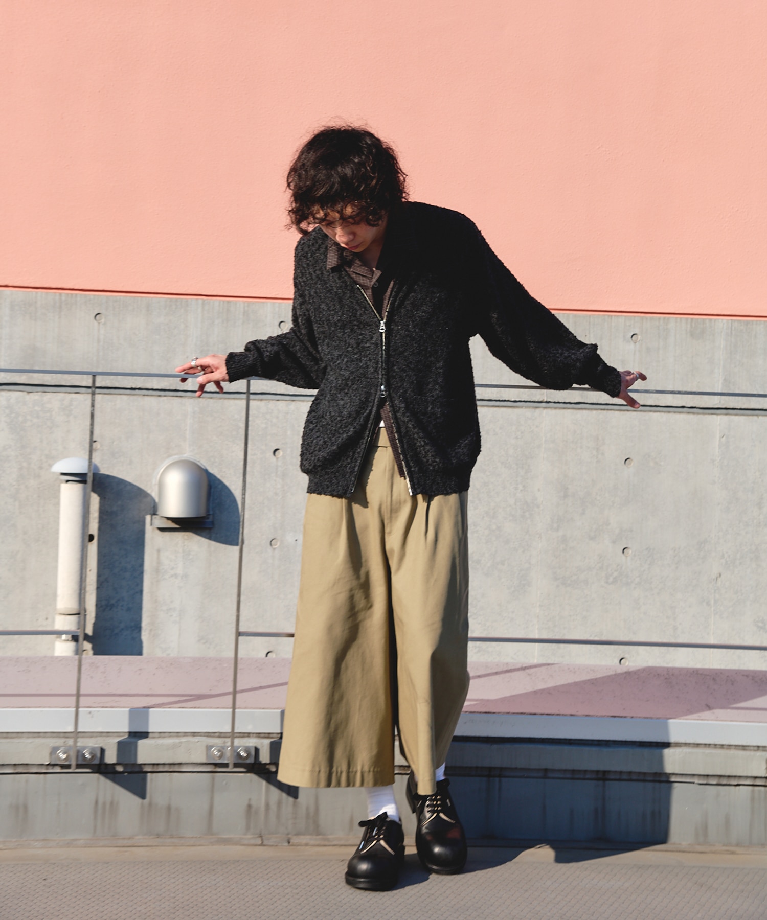 別注 STONE WALL CARDIGAN STEAF