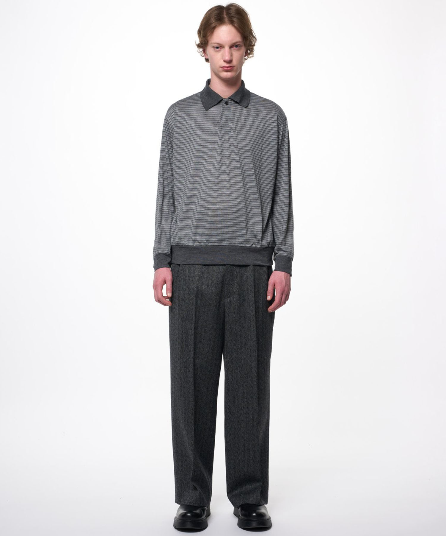 SINGLE PLEAT WIDE TROUSERS MARKAWARE/marka