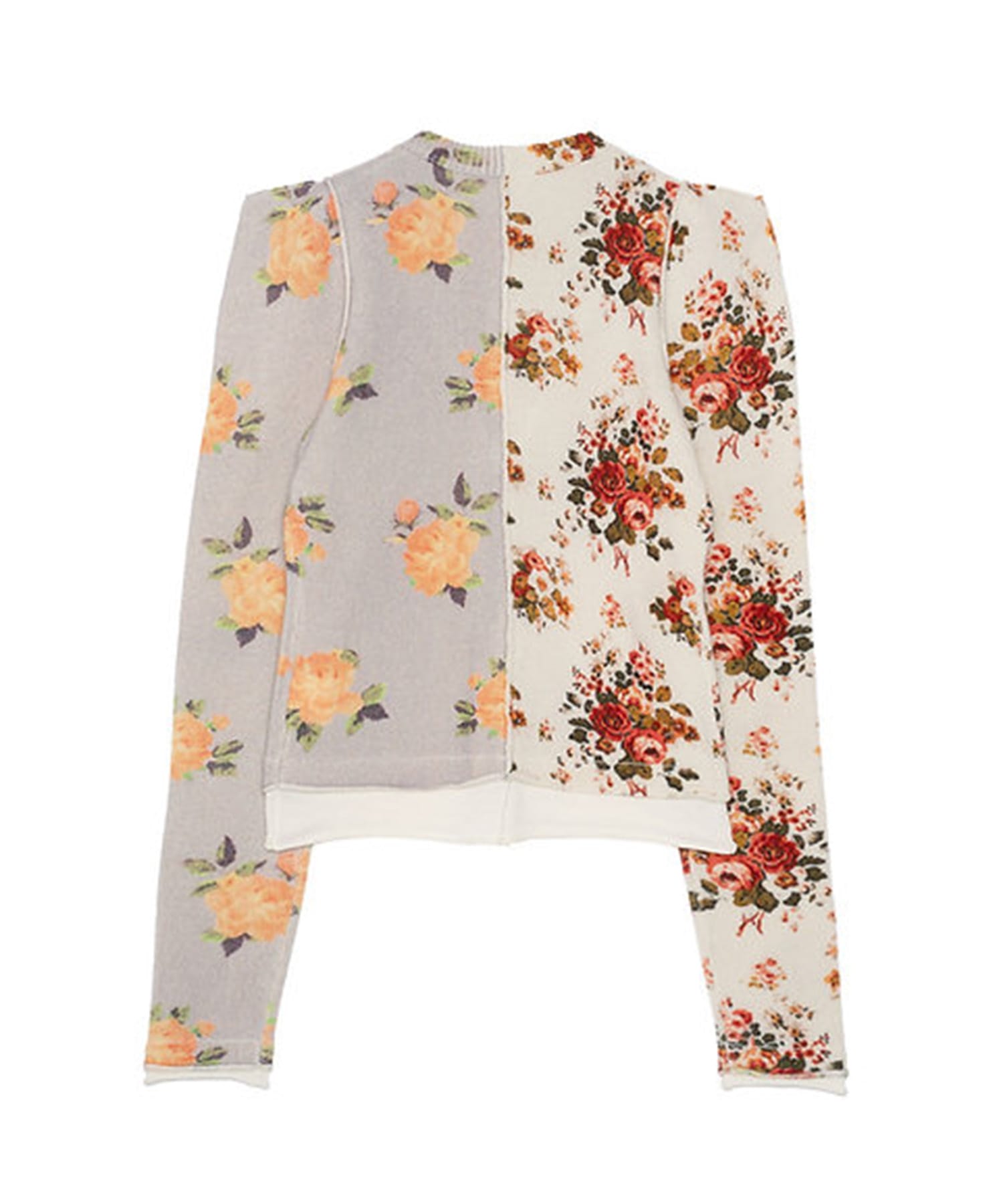 dual-tone bloom cardigan OPEN SESAME CLUB