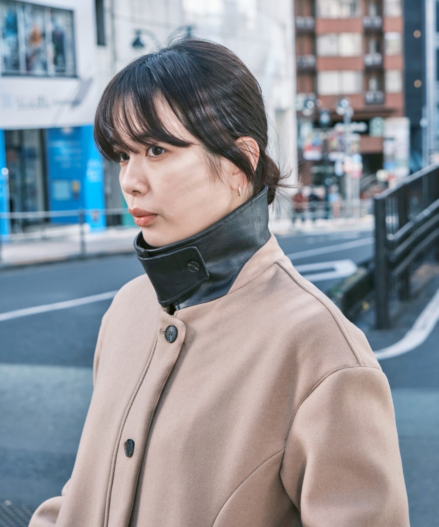 SHORT ZIP UP COAT CONZ