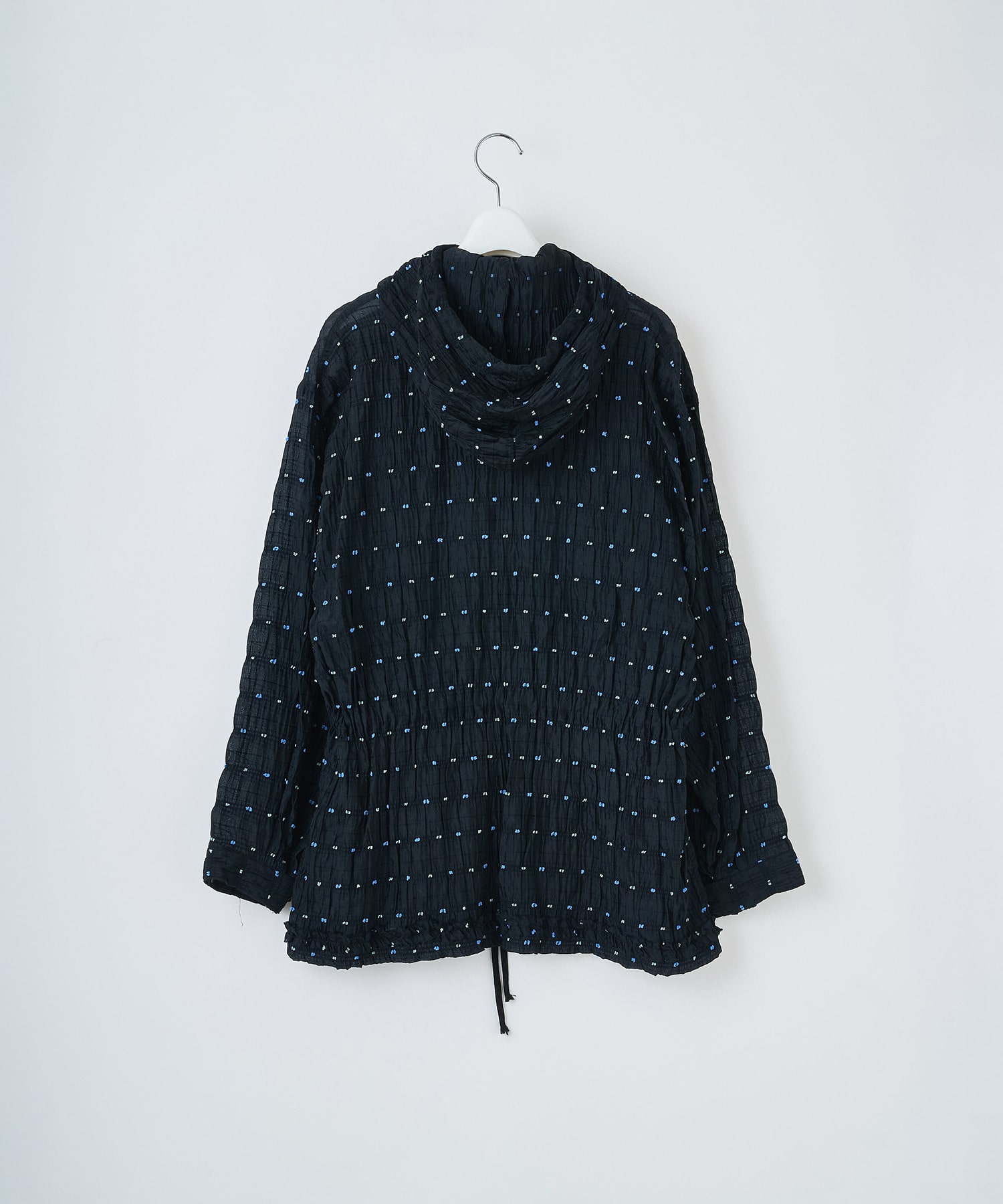 Original jacquard anorak hoodie naokitomizuka