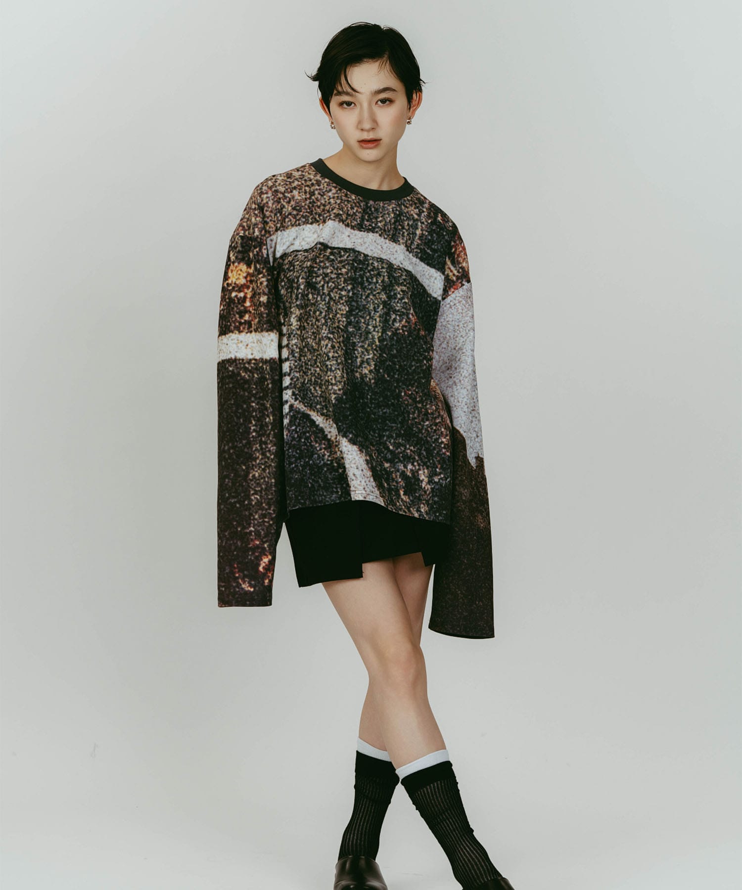 scenery print long sleeve tee Knuth Marf