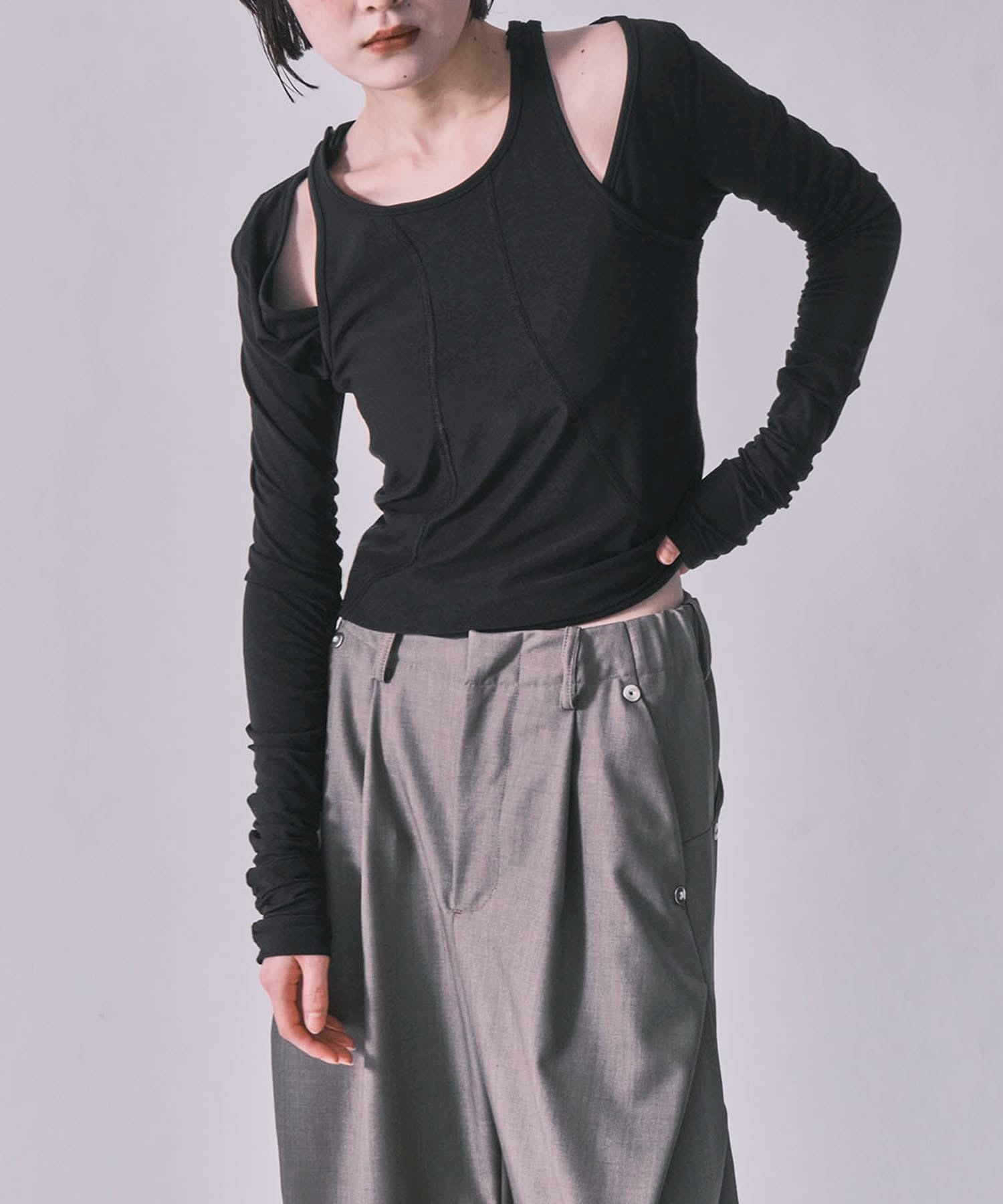 layered long sleeve top CONZ