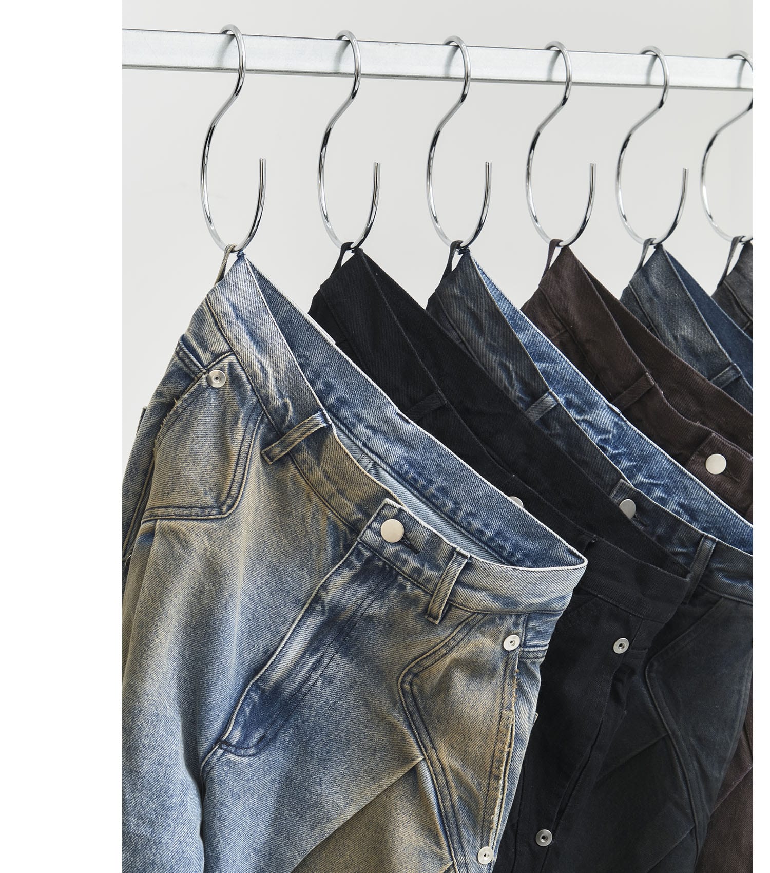 all black curve denim CONZ