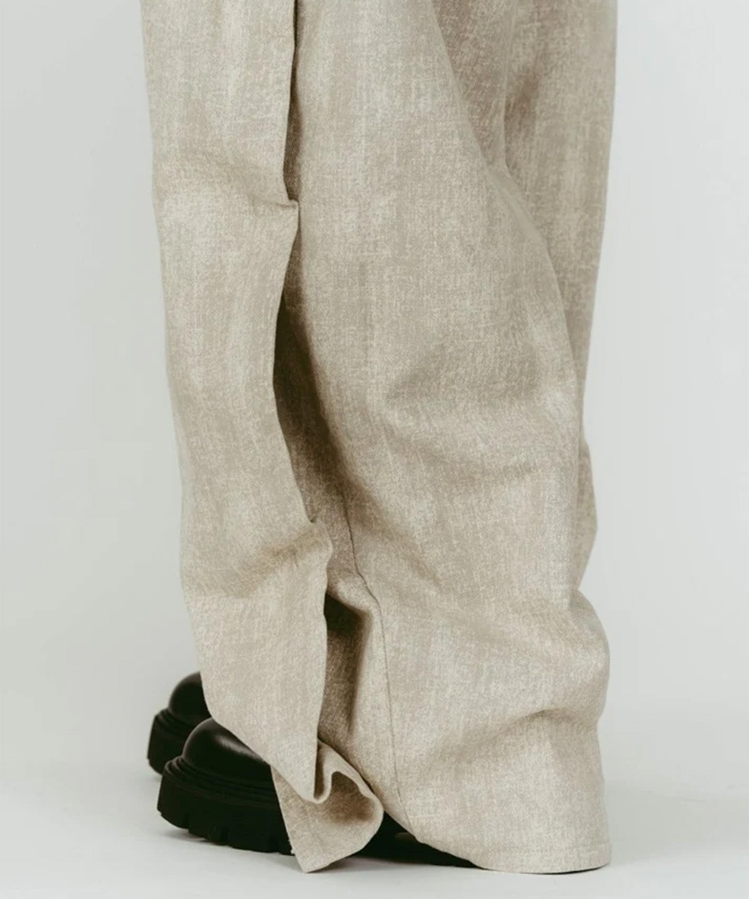 cling drape denim pants(unisex) Knuth Marf