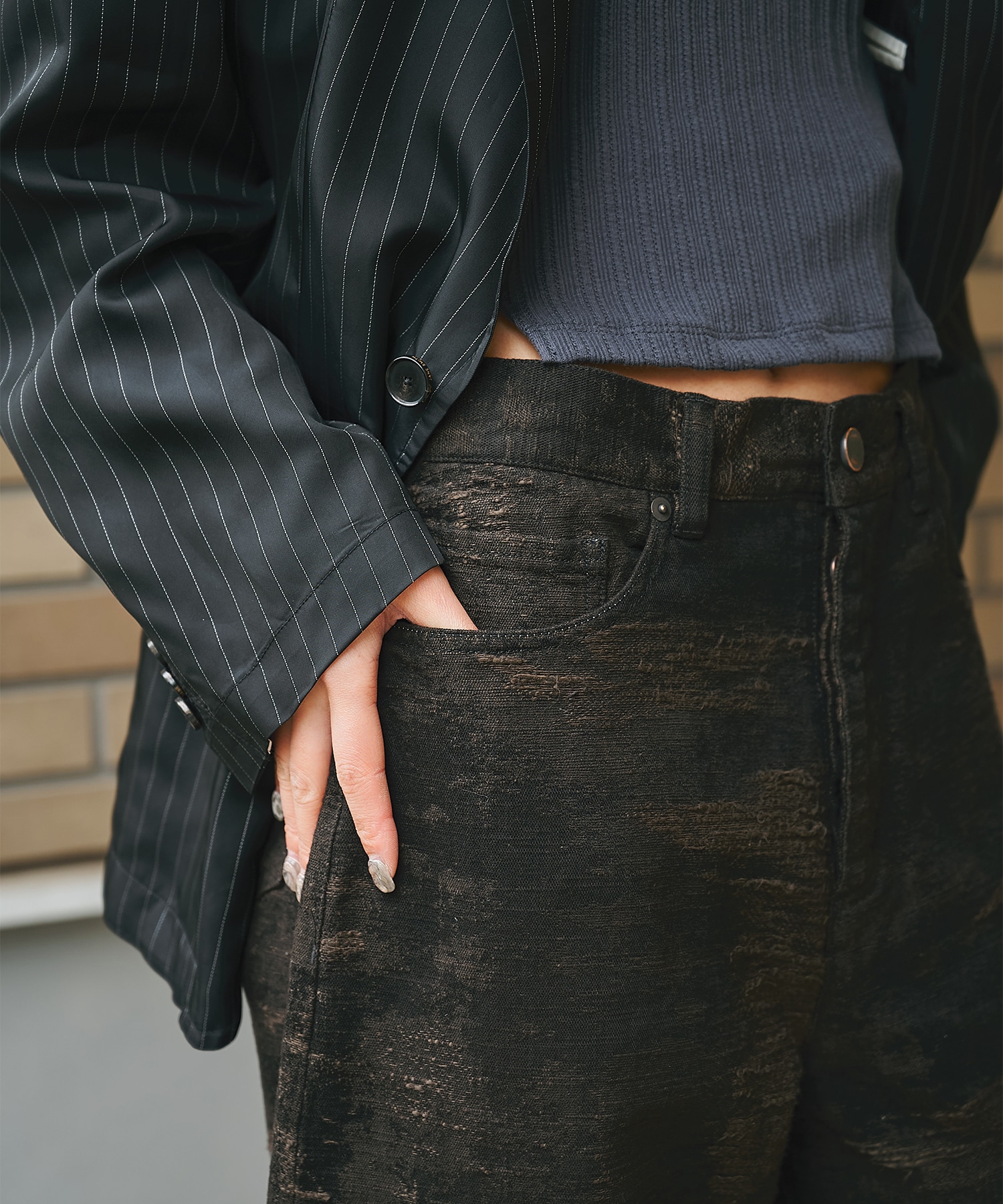 別注 DENIM CURVELEGPANTS TAAKK