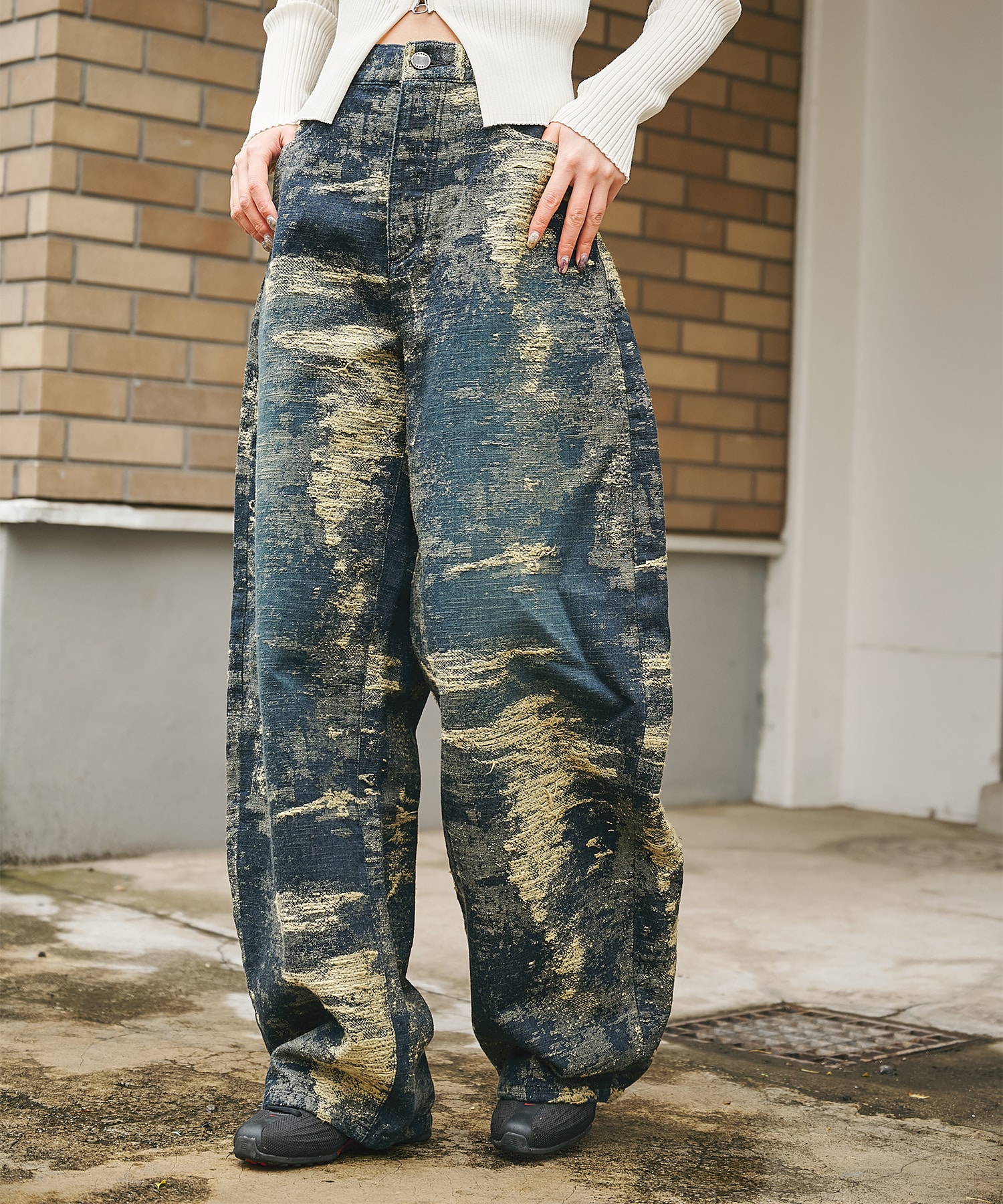 別注 DENIM CURVELEGPANTS TAAKK