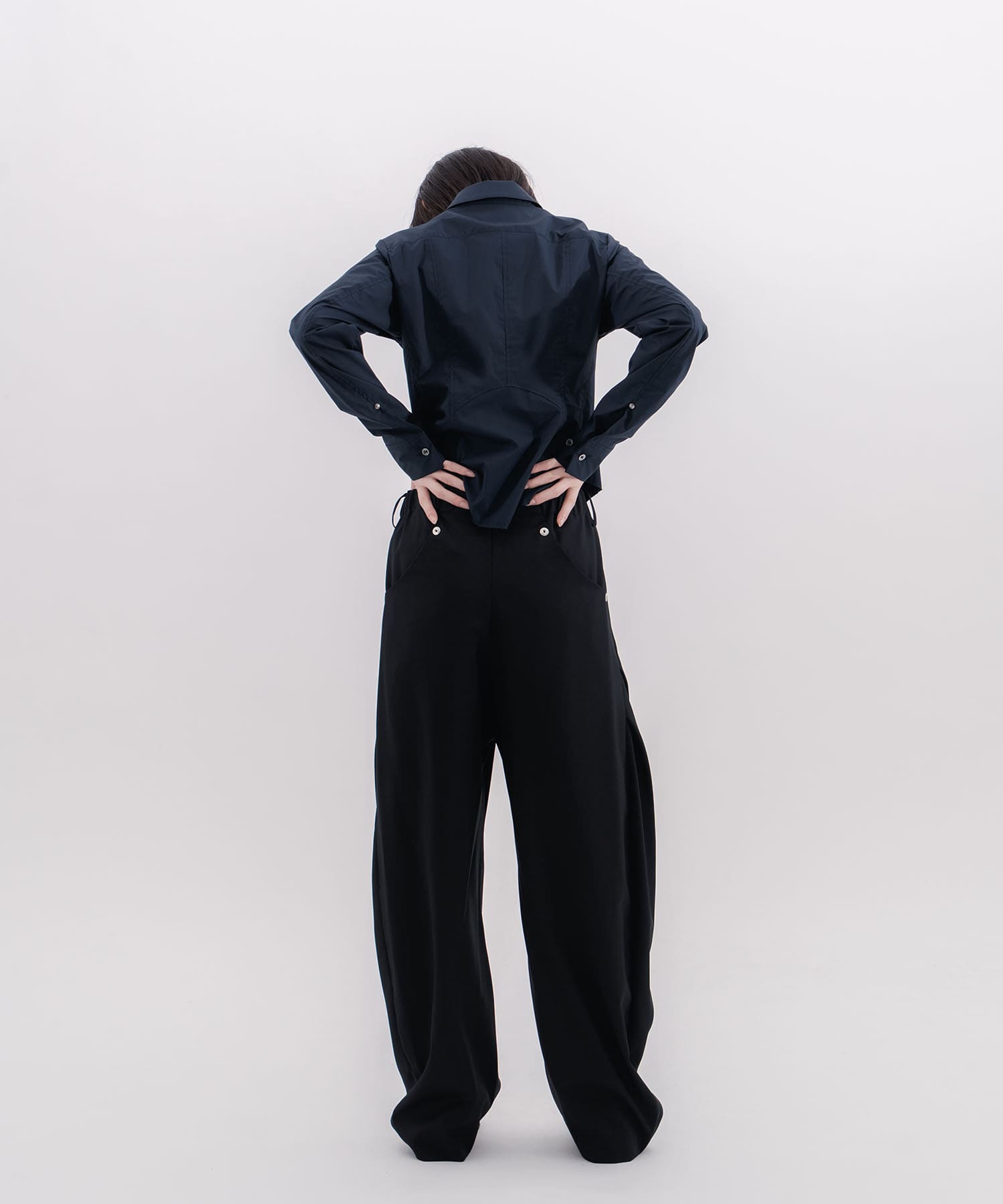 fitted zip up shirt CONZ