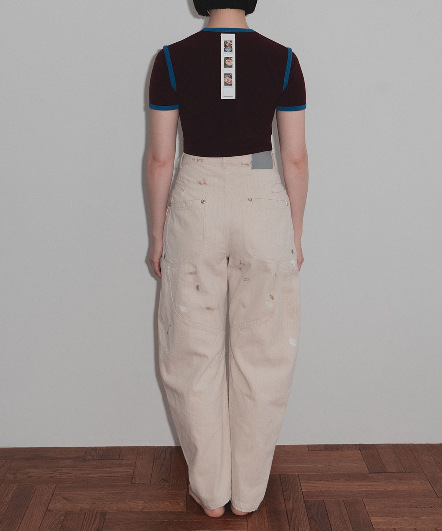 別注 STRETCH PILE RINGER SHORT TEE kotohayokozawa