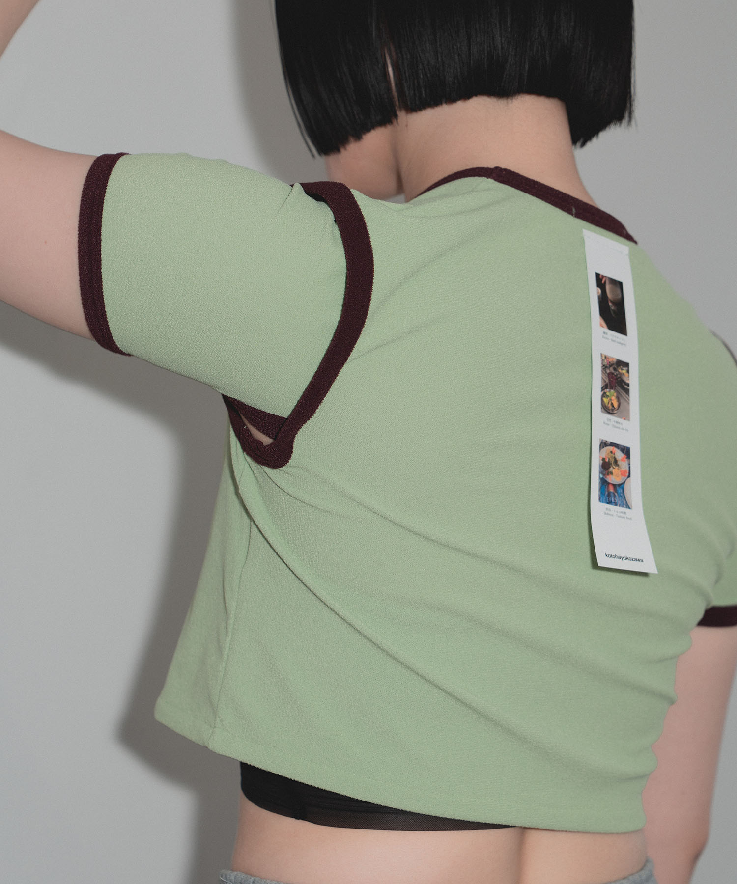 別注 STRETCH PILE RINGER SHORT TEE kotohayokozawa