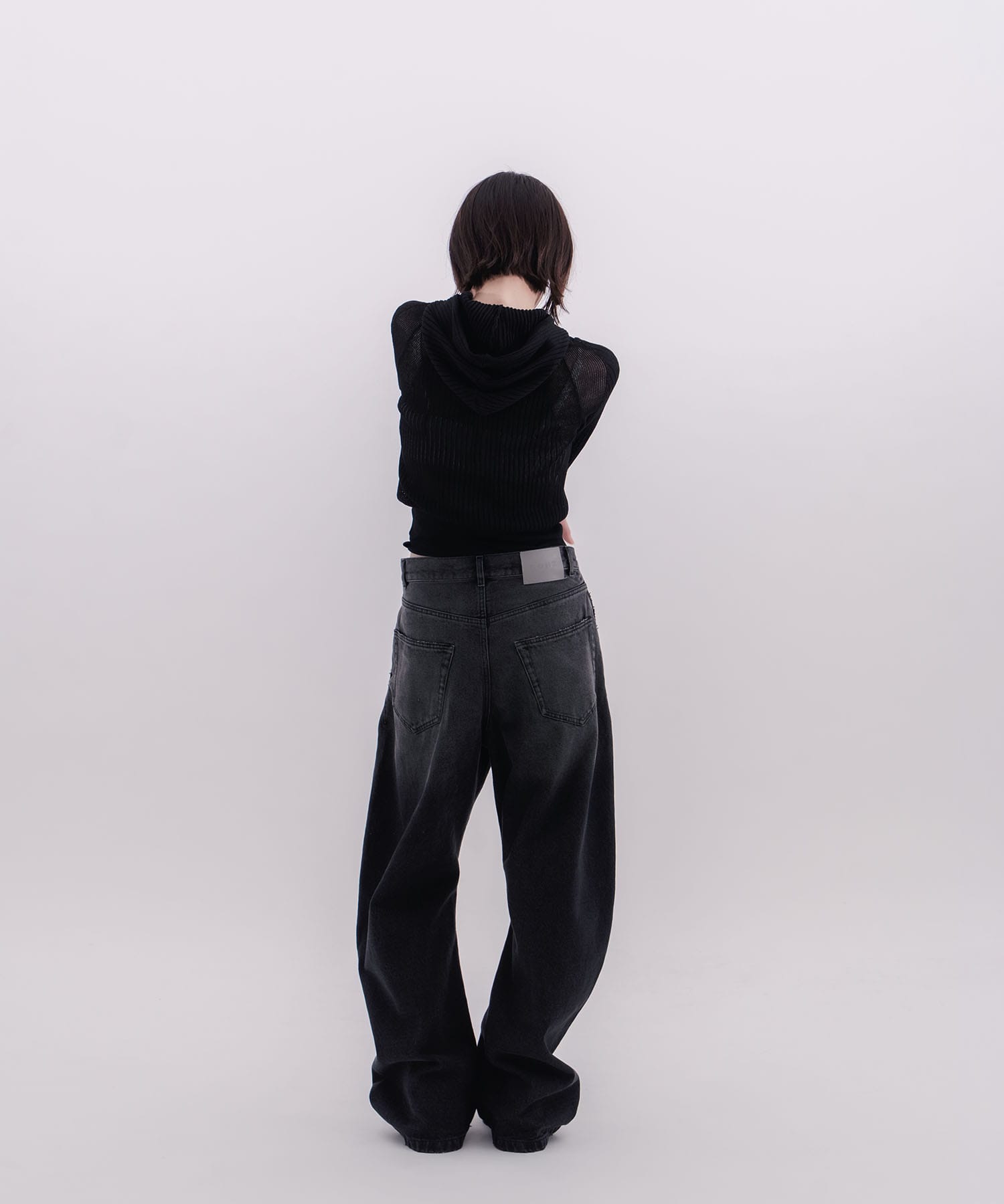 rib slim hoodie CONZ