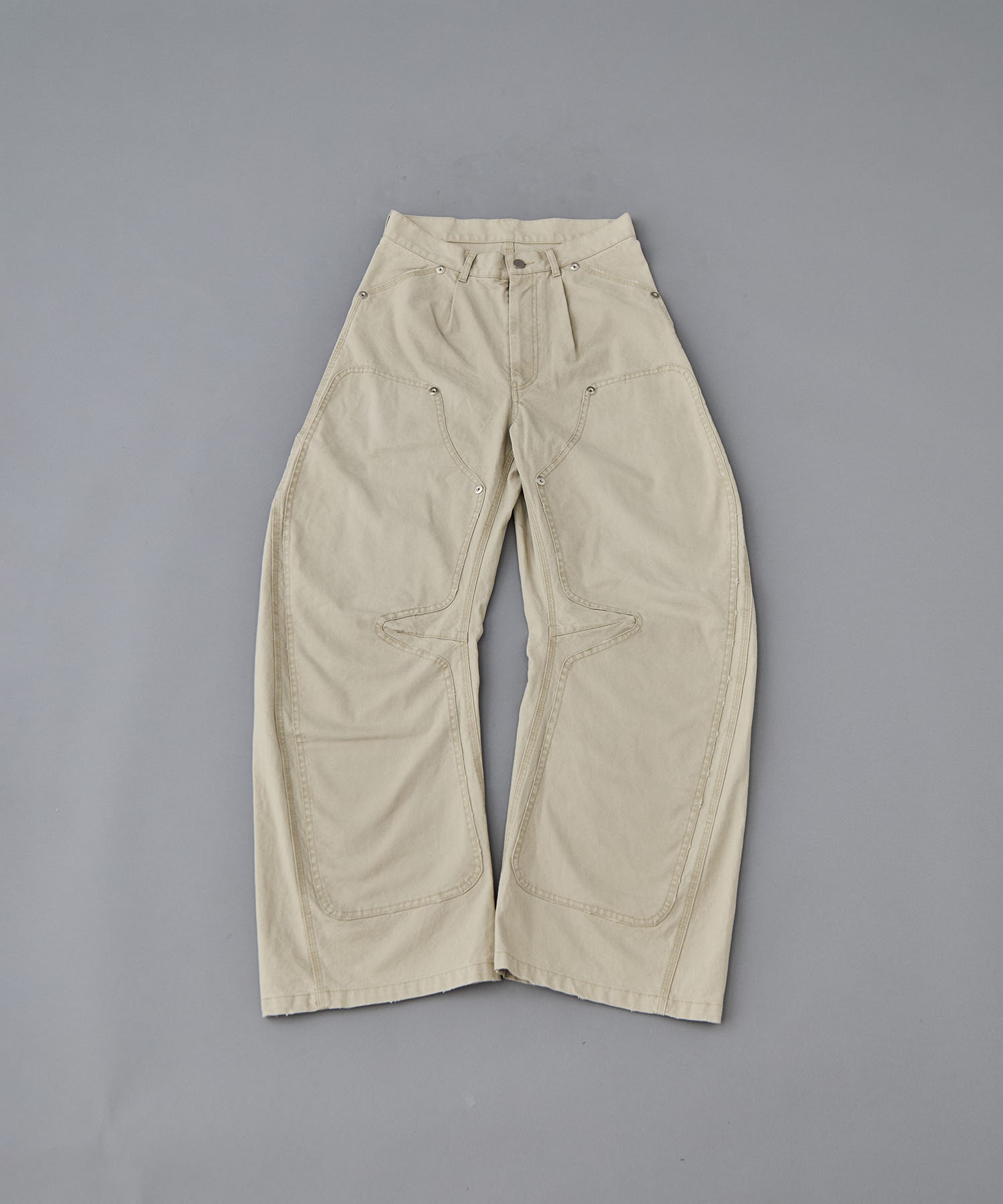 パンツ CONZ DUCK DOUBLE KNEE CURVED LEG PANTS CONZ duck double knee curved leg pants｜コンズ ダックダブルニー