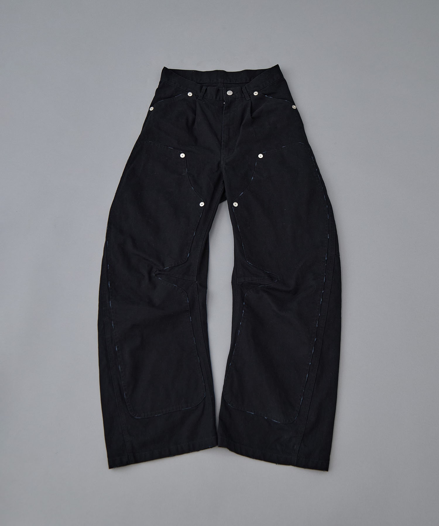 duck double knee curved leg pants CONZ